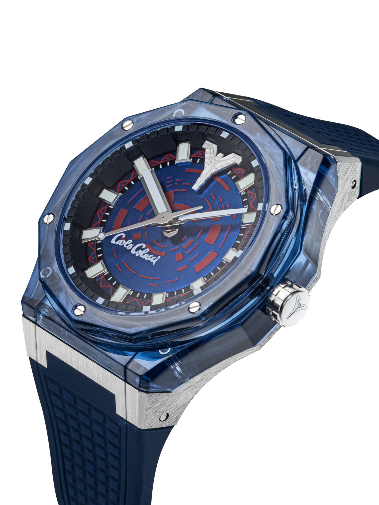 Silber gebürstete Edelstahluhr mit Silikonarmband