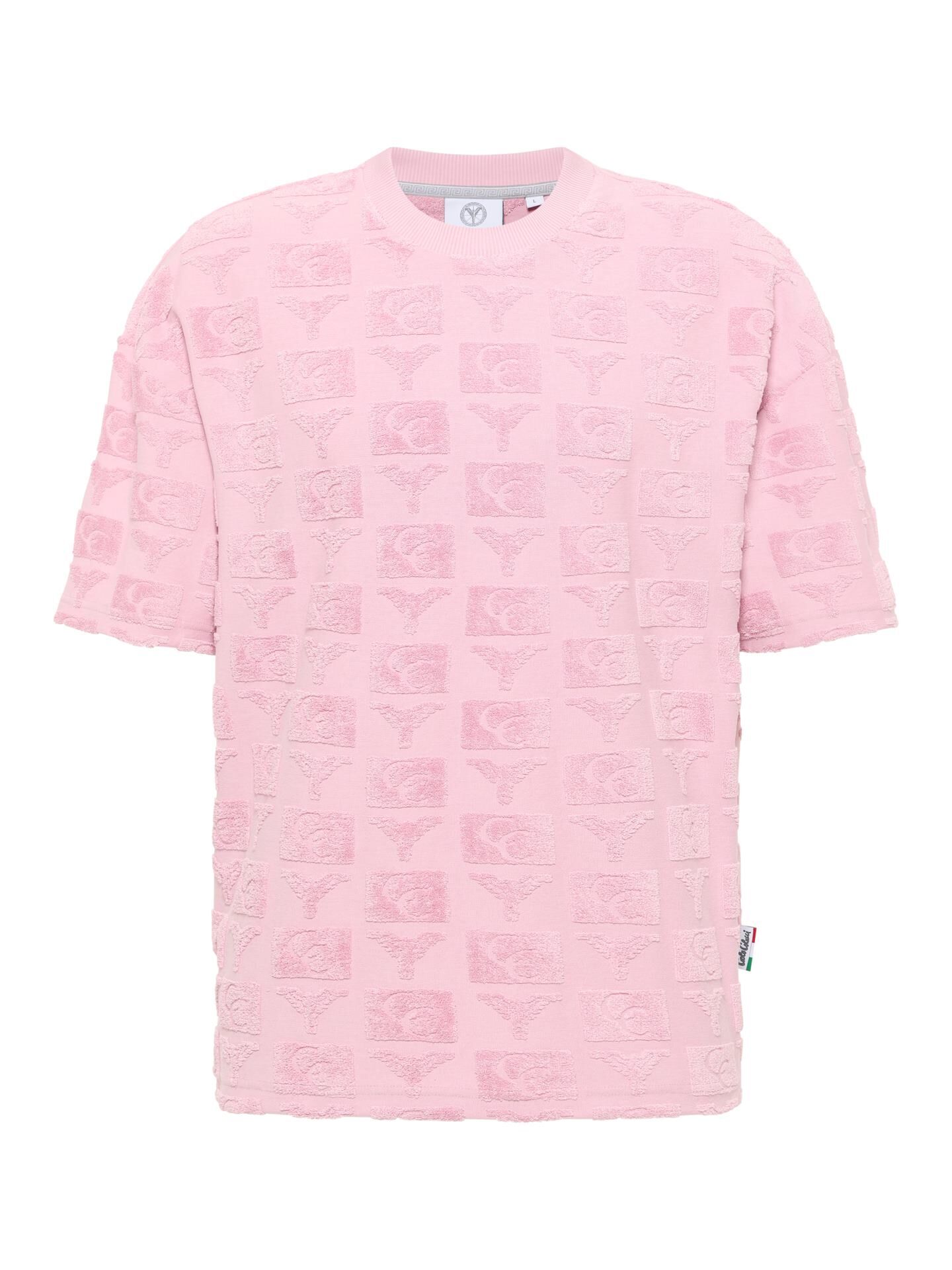 Oversize T-Shirt mit Frotteeinsätzen