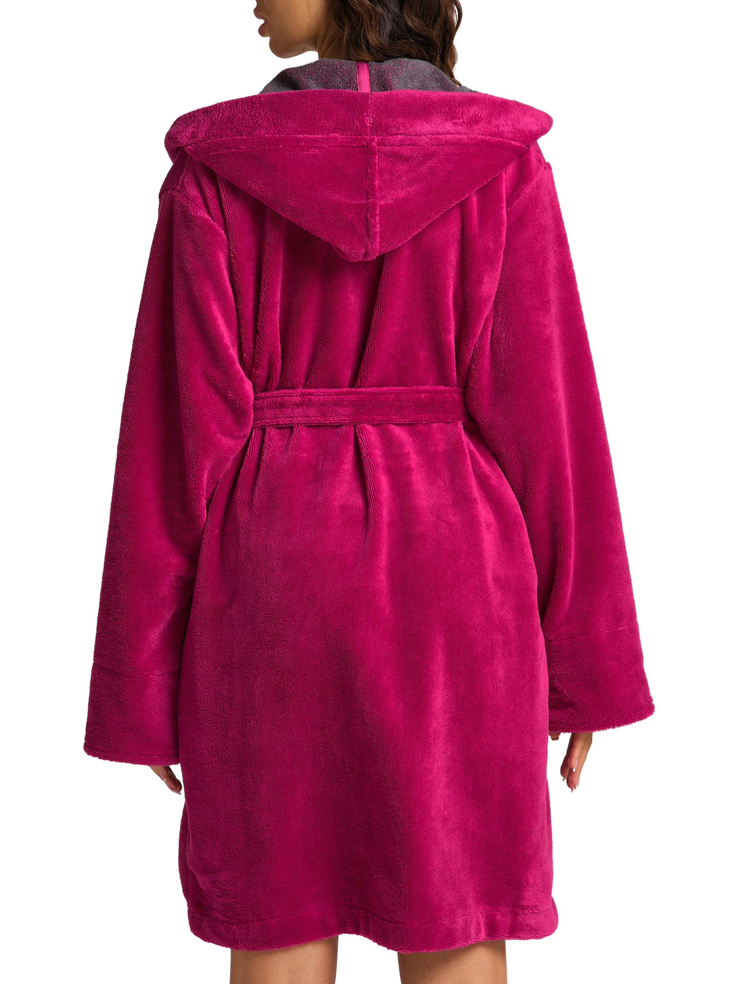 Bathrobe with hood