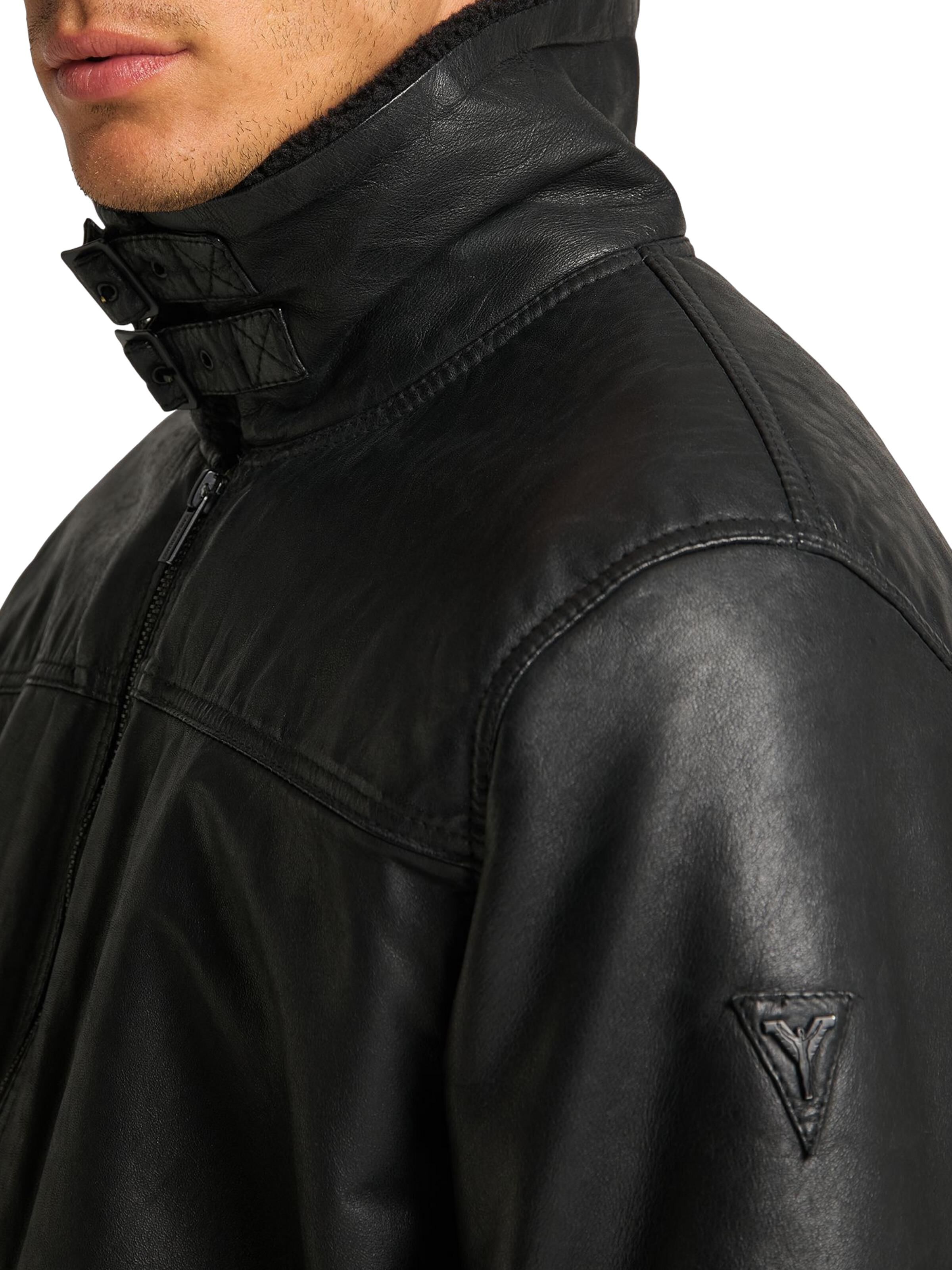 Leather jacket with soft lining | Black | 54 | FAG-201420-20-54