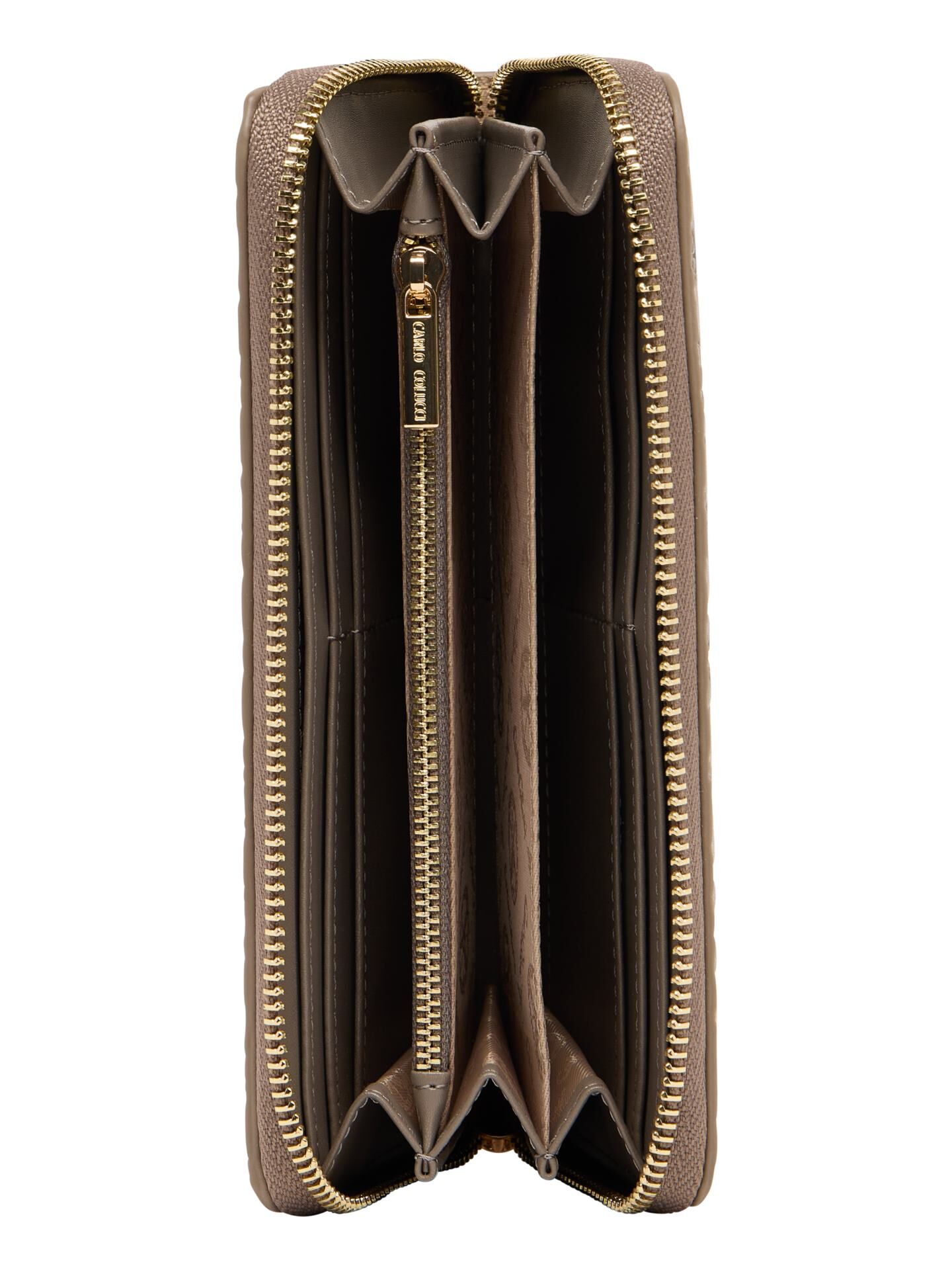 Small wallet with embossed logo