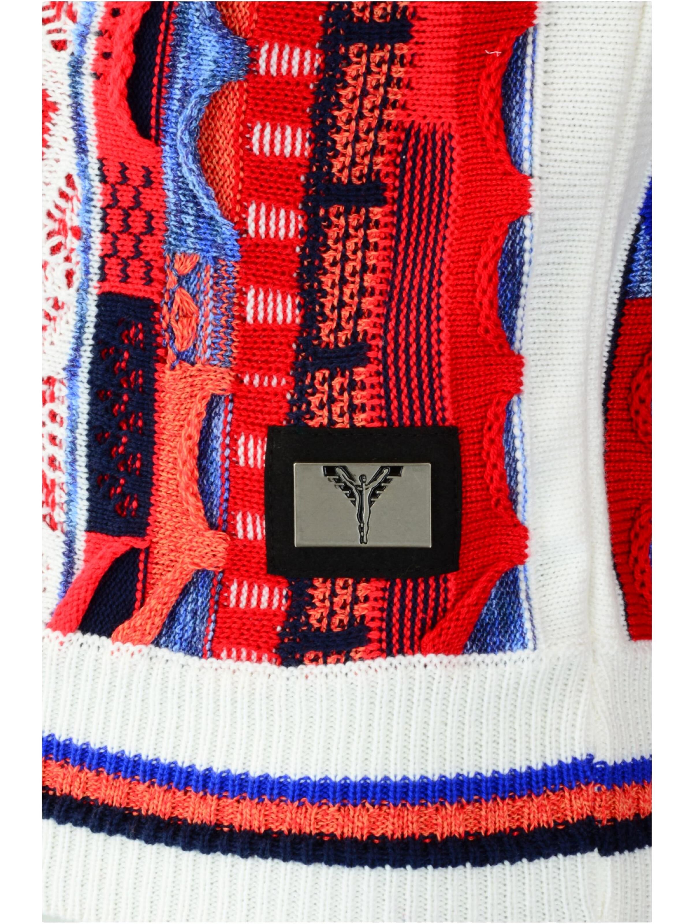  Allover girl cardigan with stand-up collar