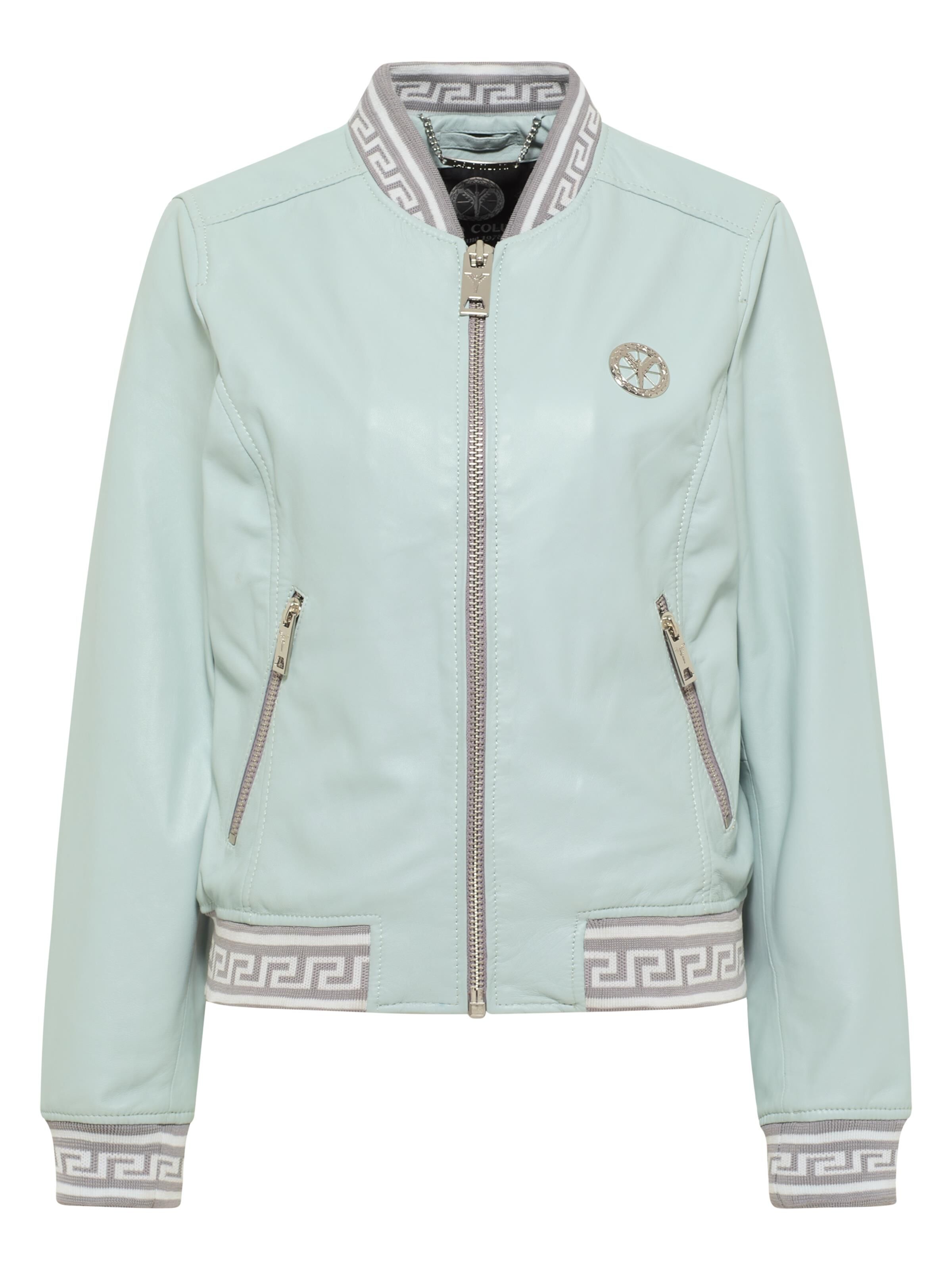 Leather blouson