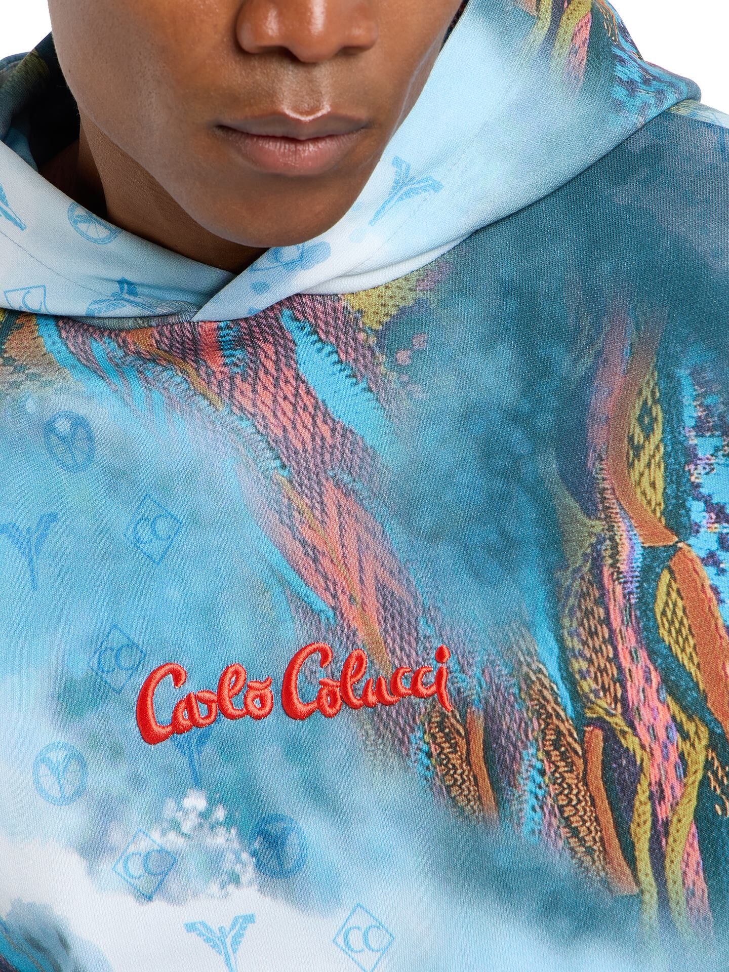  Oversize hoodie - sprayed knit