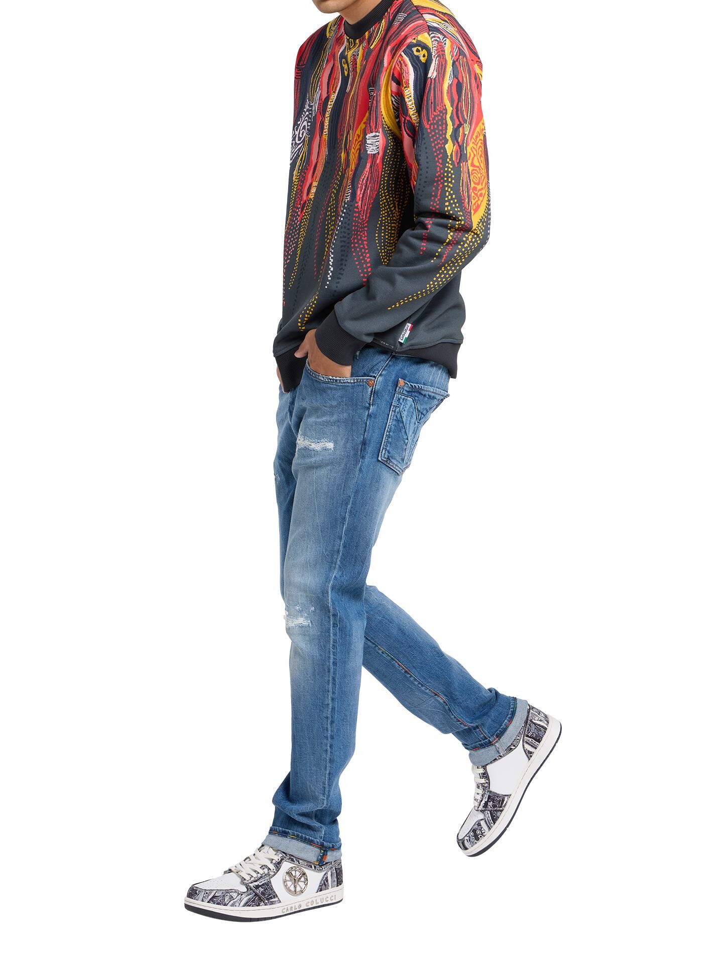Sweatshirt -Knit Pixel-