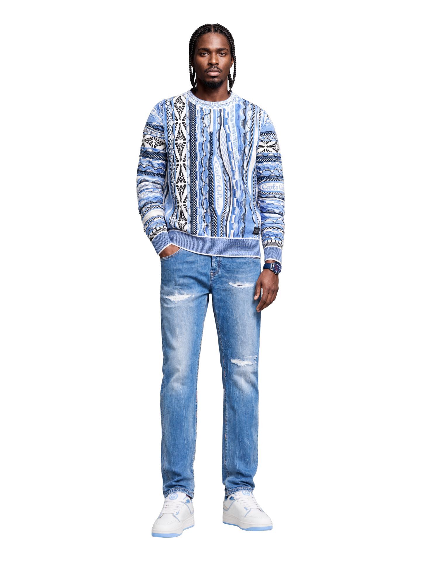  Knit sweater- 3D Knit