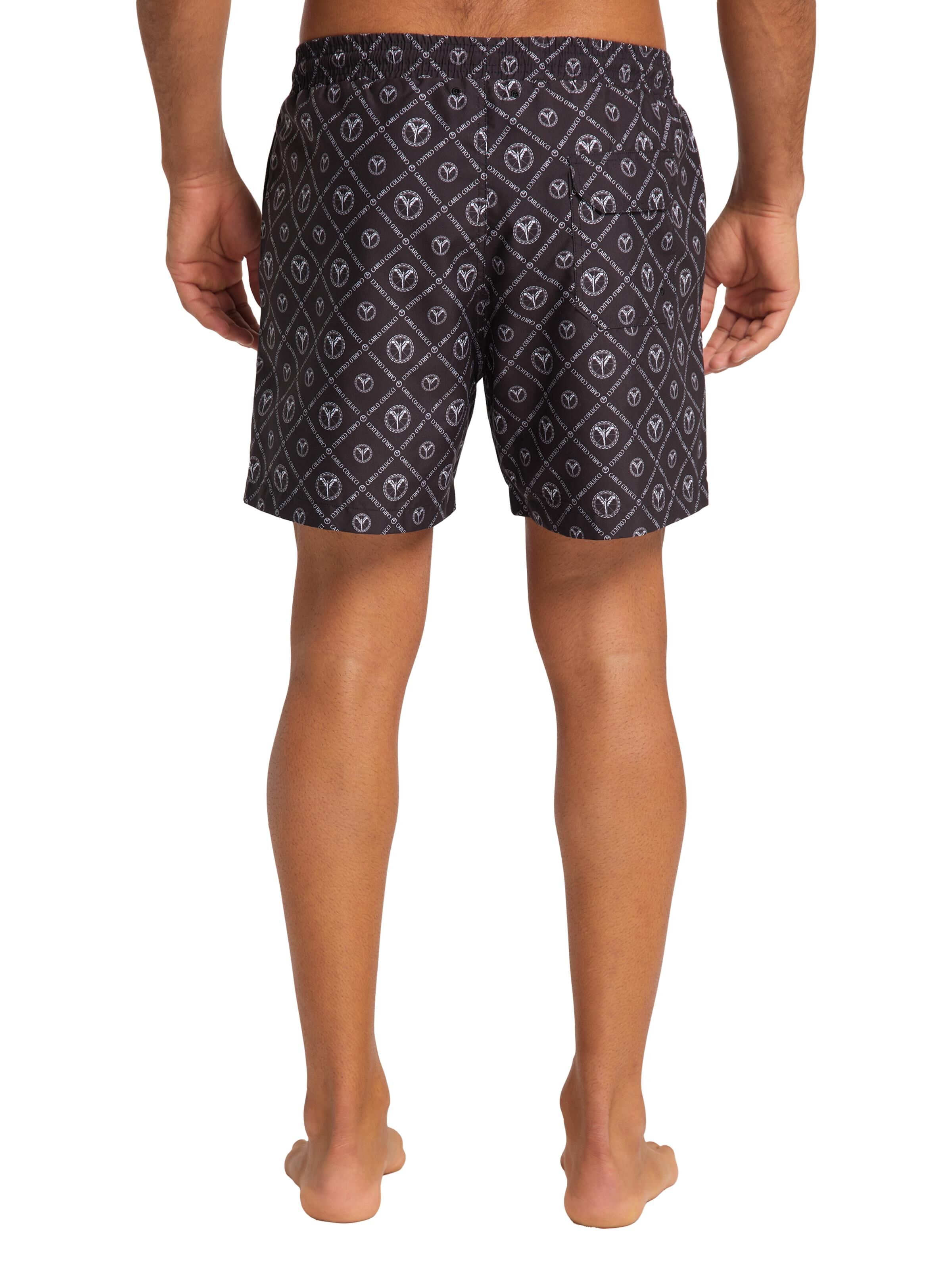 Herren Badeshorts mit Logodruck
