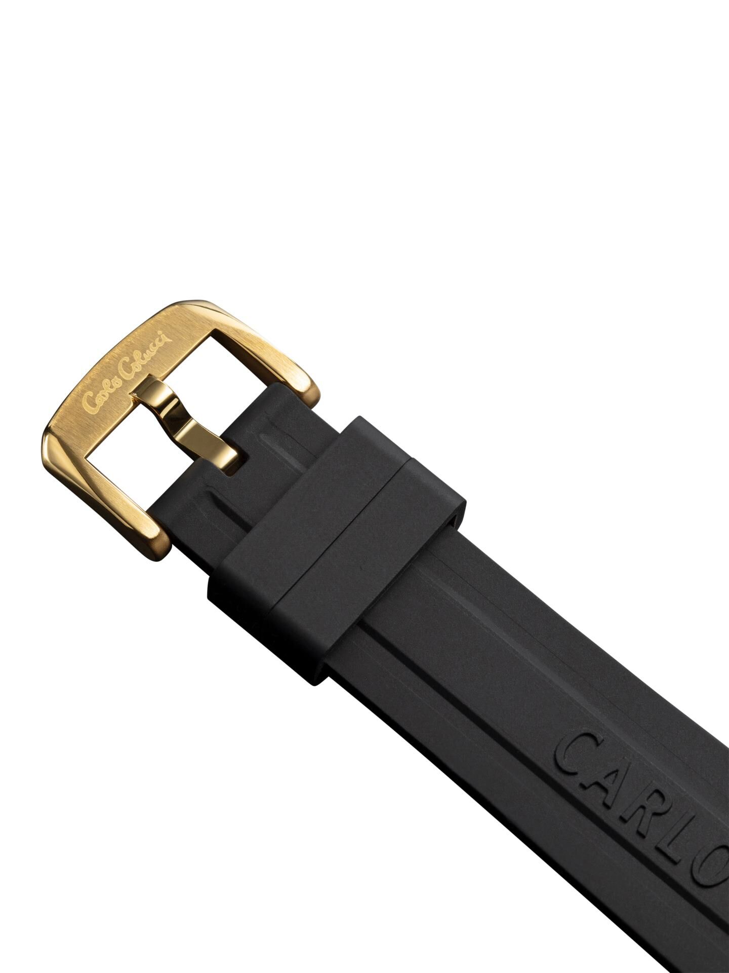 Runde Edelstahluhr mit Silikonarmband