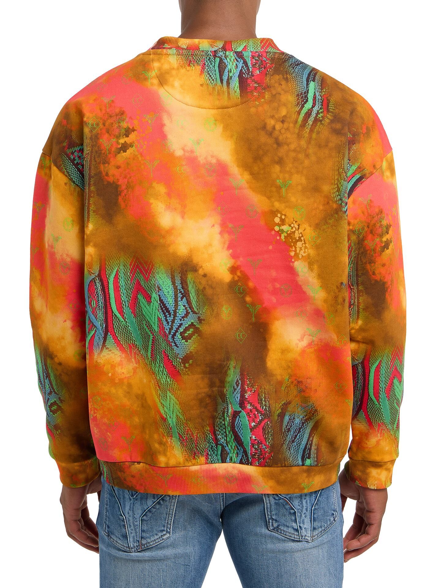 Oversize sweat shirt - sprayed knit