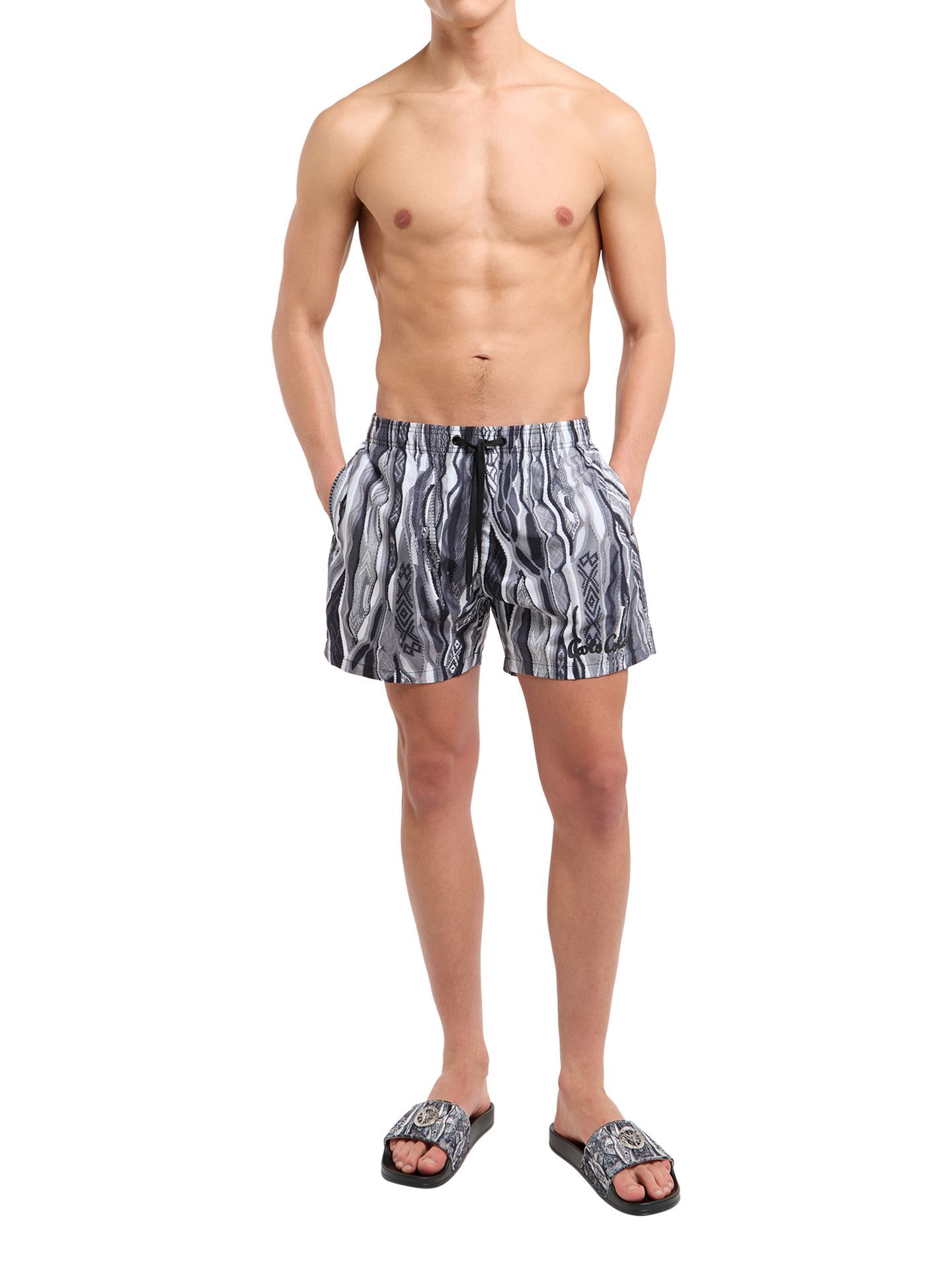  CARLO COLUCCI Swimshort - Signature Knit Print