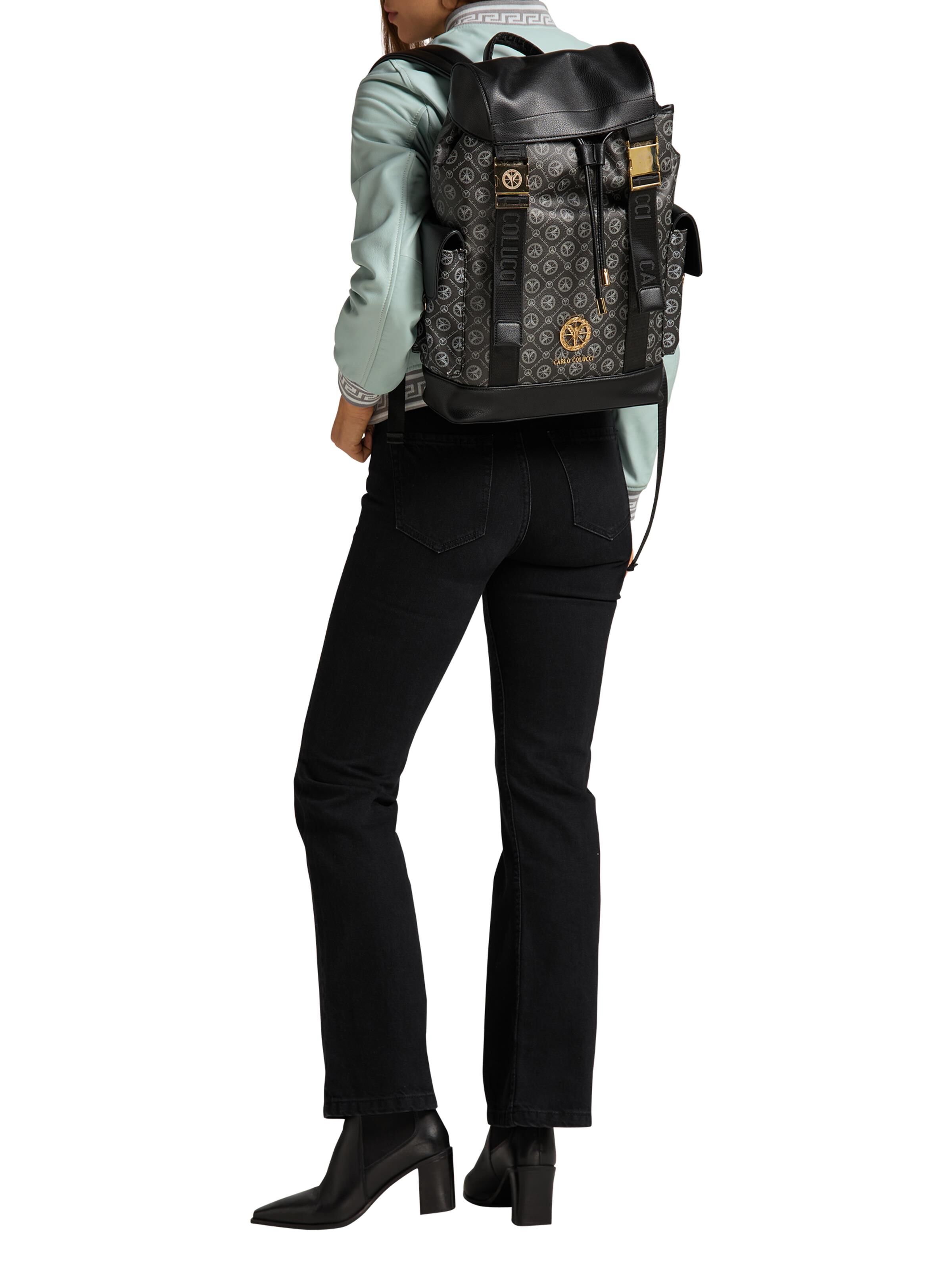  Rucksack mit Logoprint