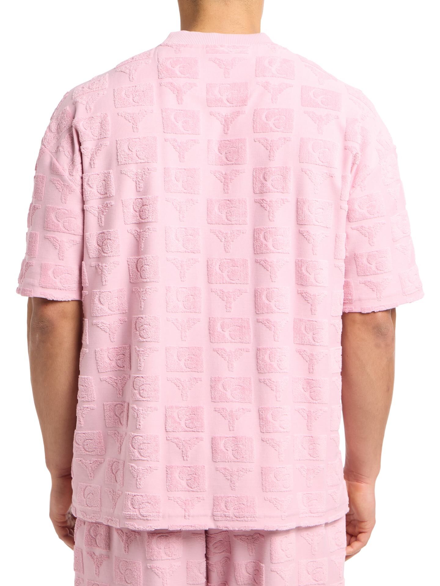 Oversize T-Shirt mit Frotteeinsätzen