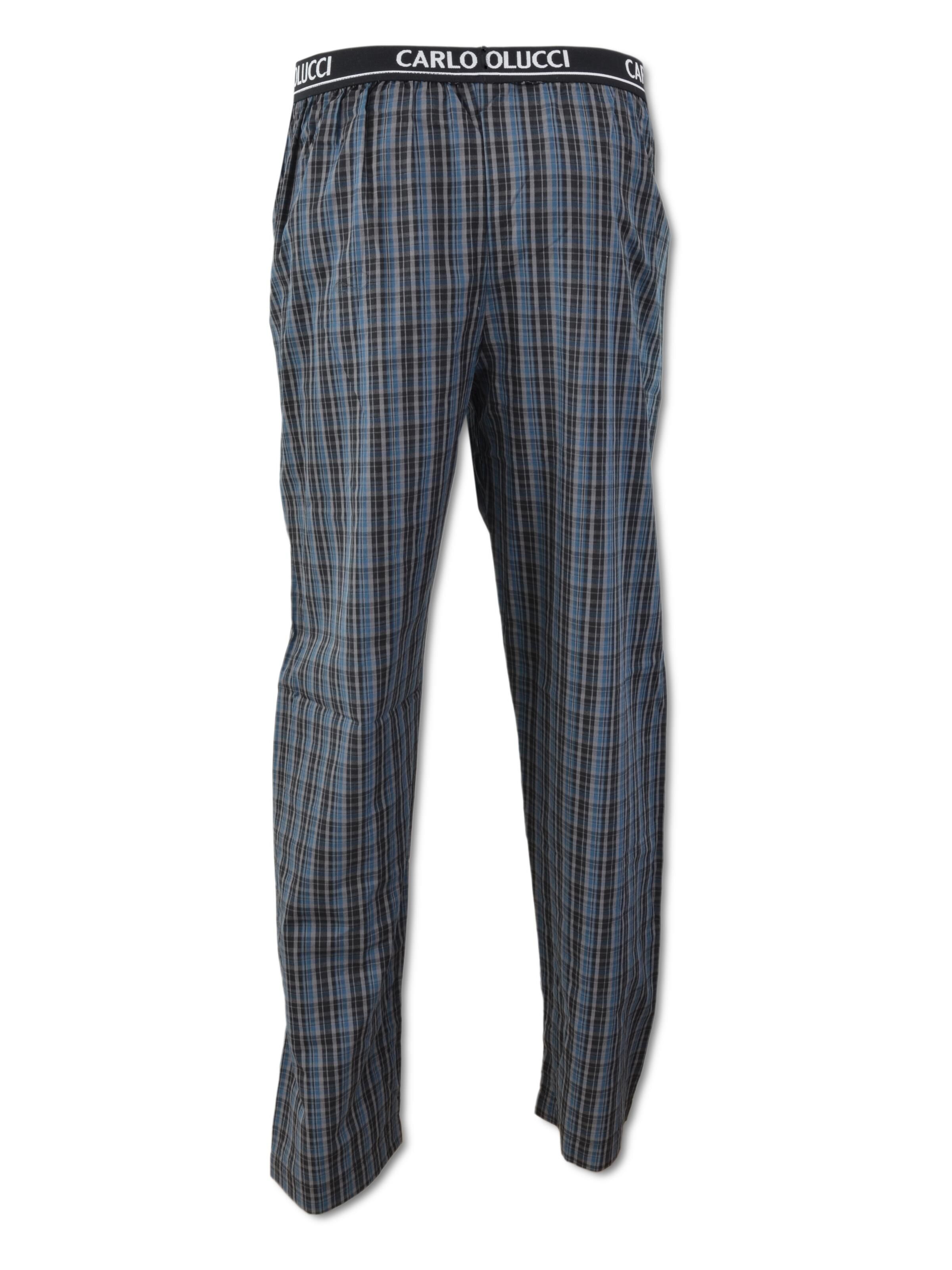  Plaid men woven pants