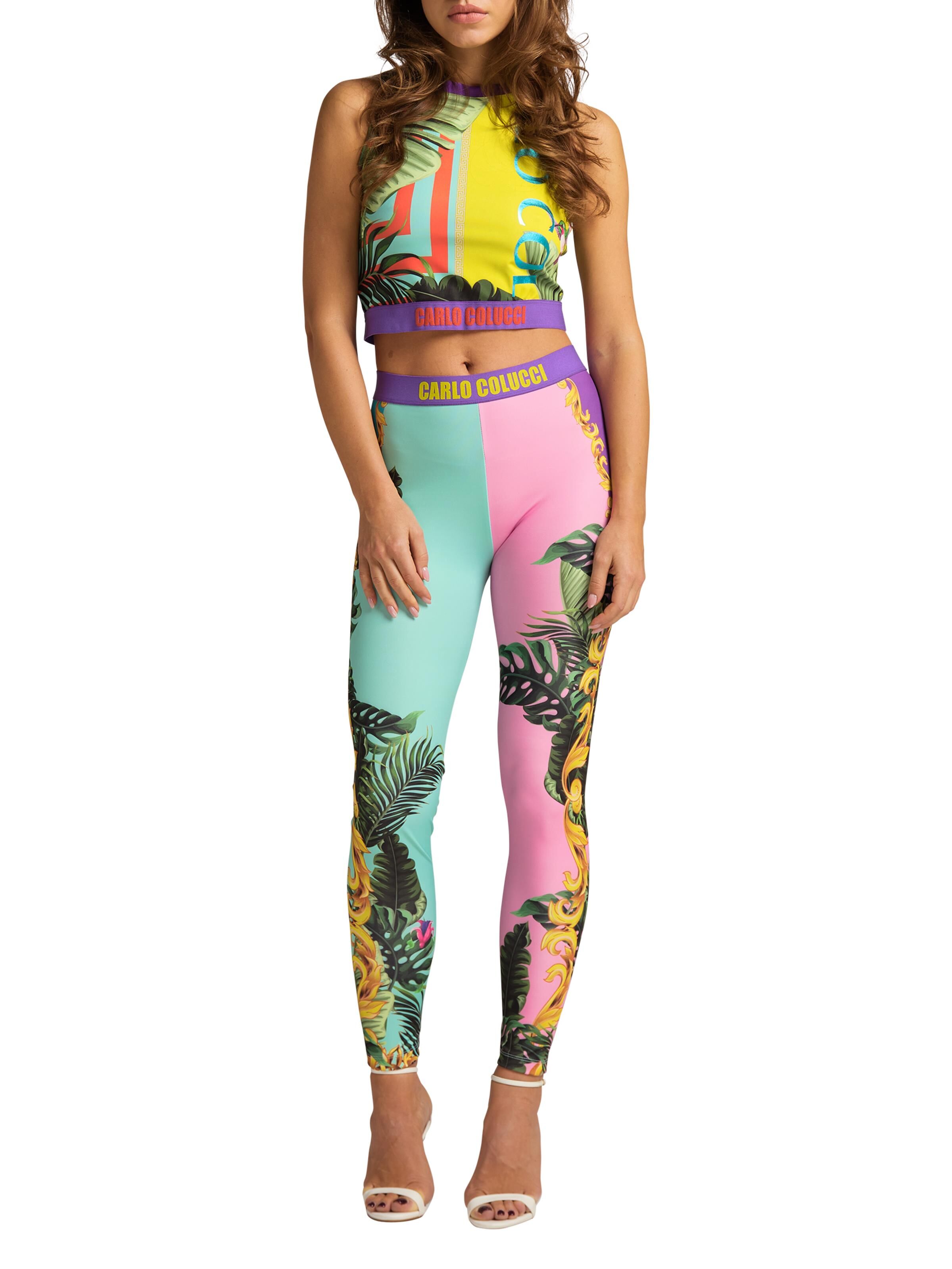 Colorful printed leggings