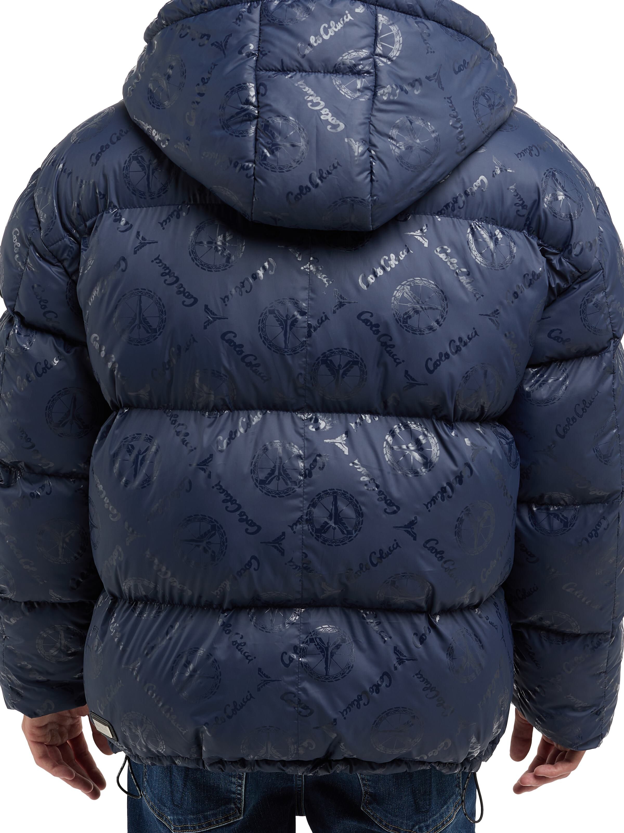 Wattierte Oversize Jacke mit Unique Badge