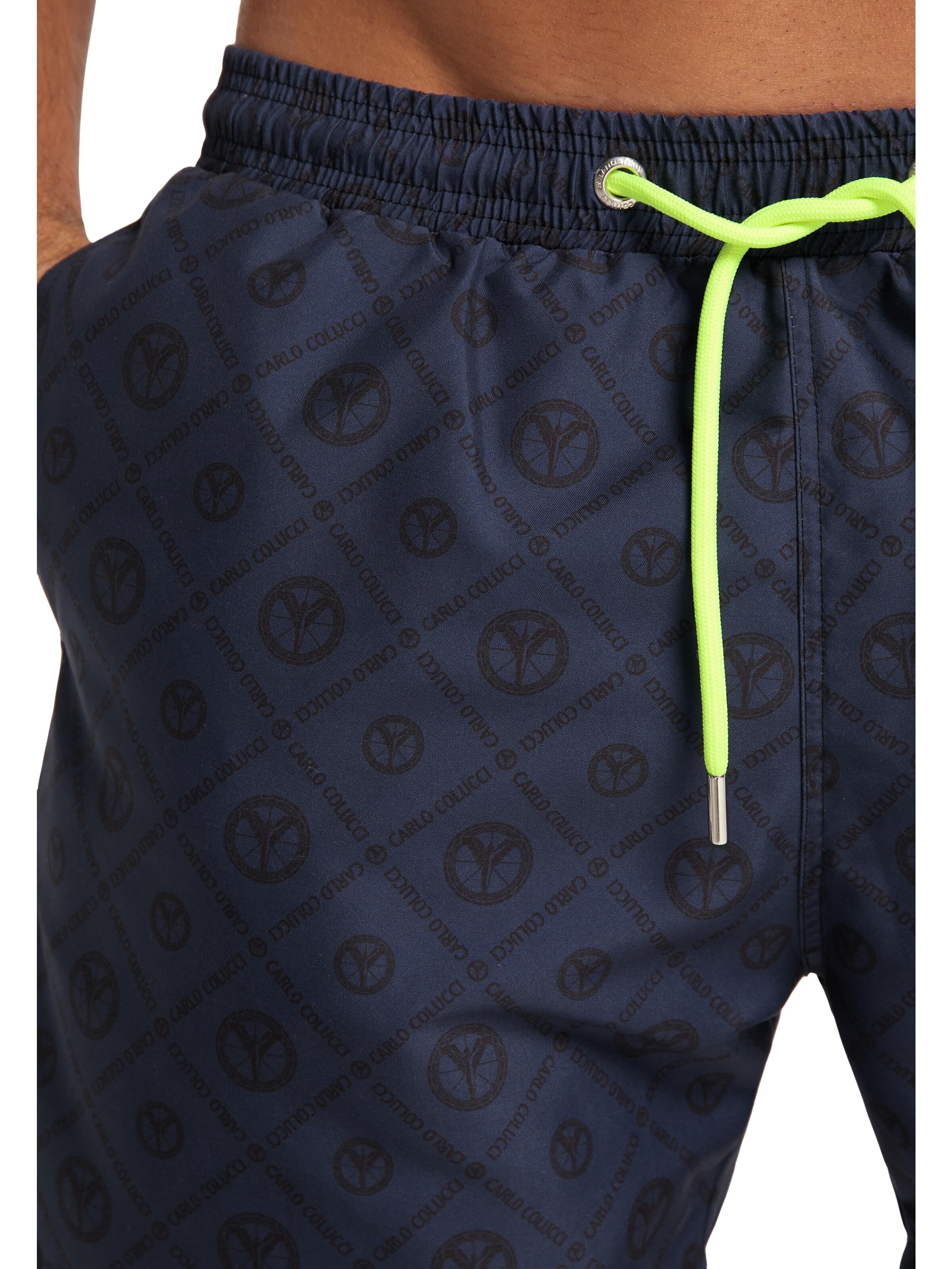 Herren Badeshorts mit Logodruck