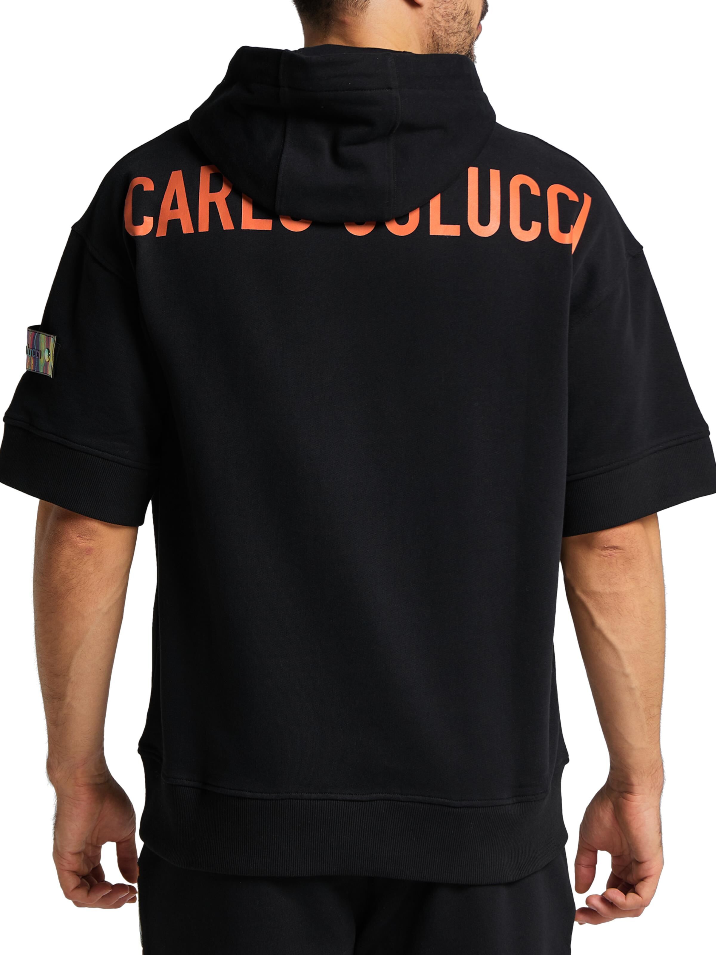  Short sleeve sweathoodie with lettering