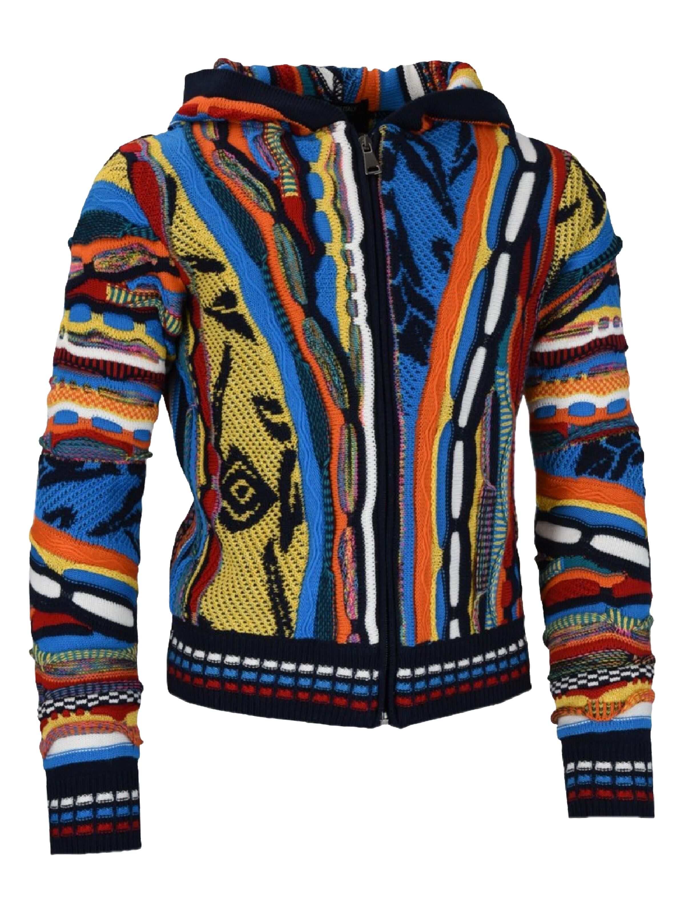  Children knit cardigan with hood