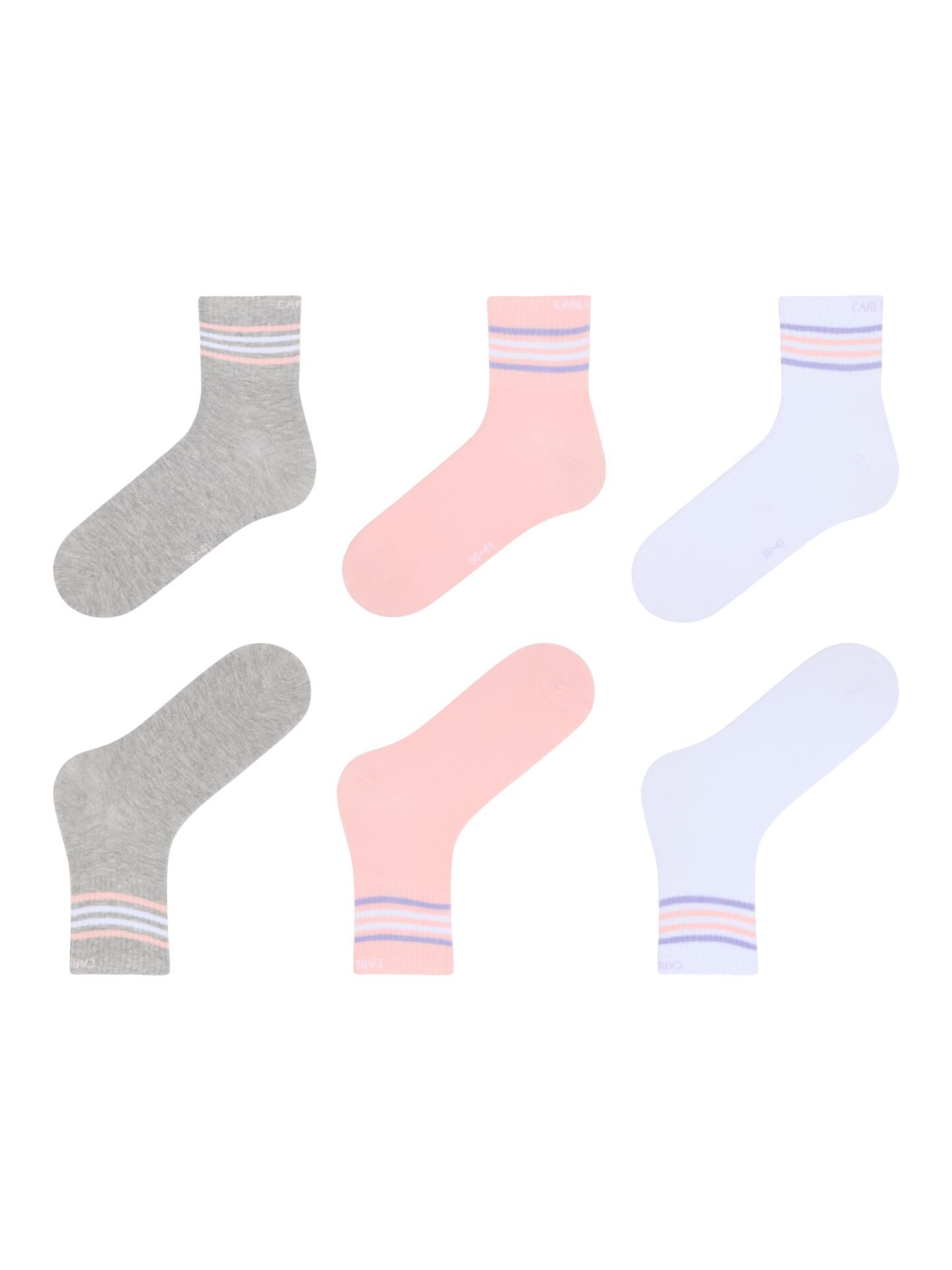 Quartersocken, 3er Pack