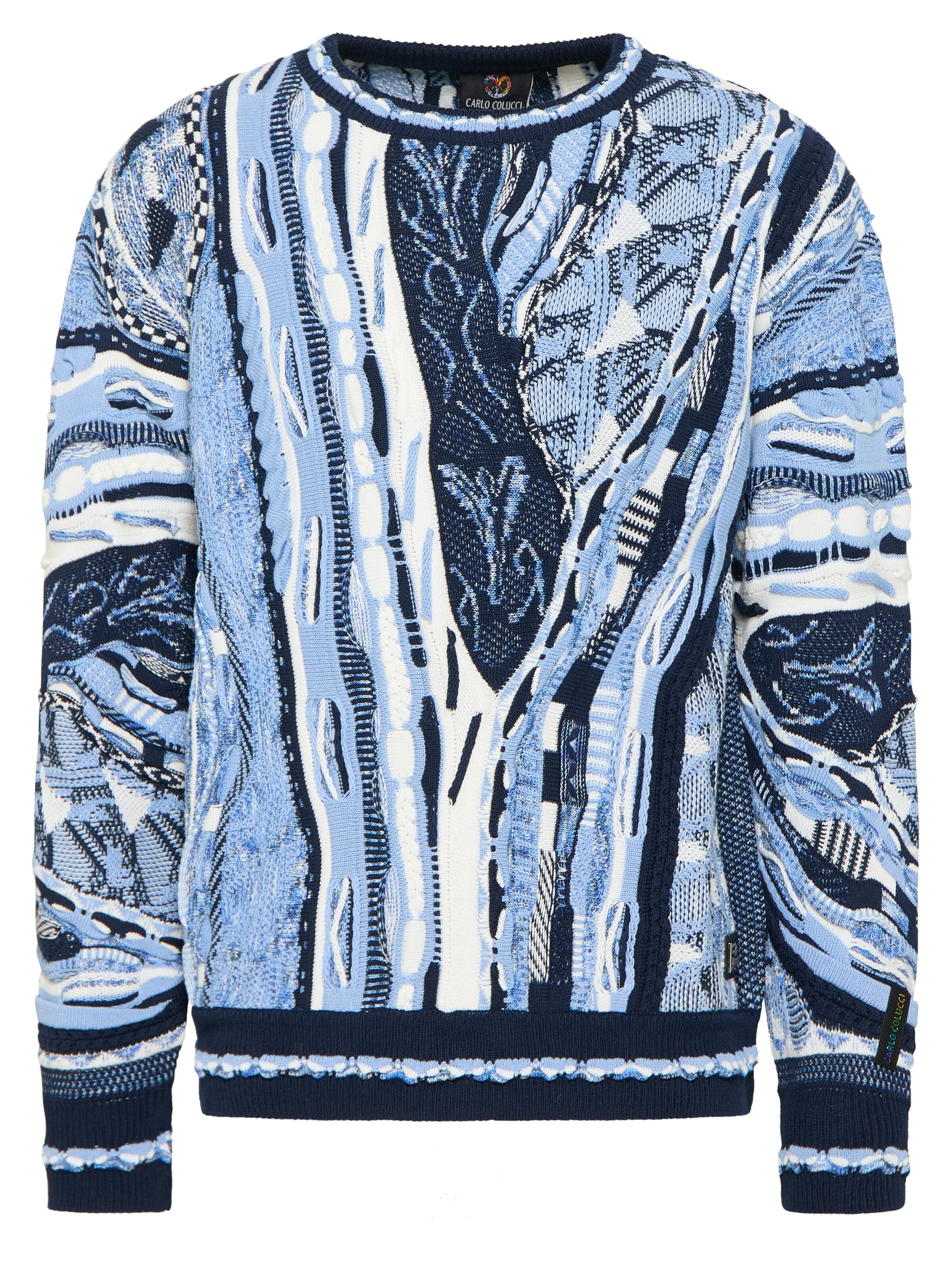 Oversize Carlo Colucci Pullover WeiÃƒÂŸ Colucci Jumper Carlo