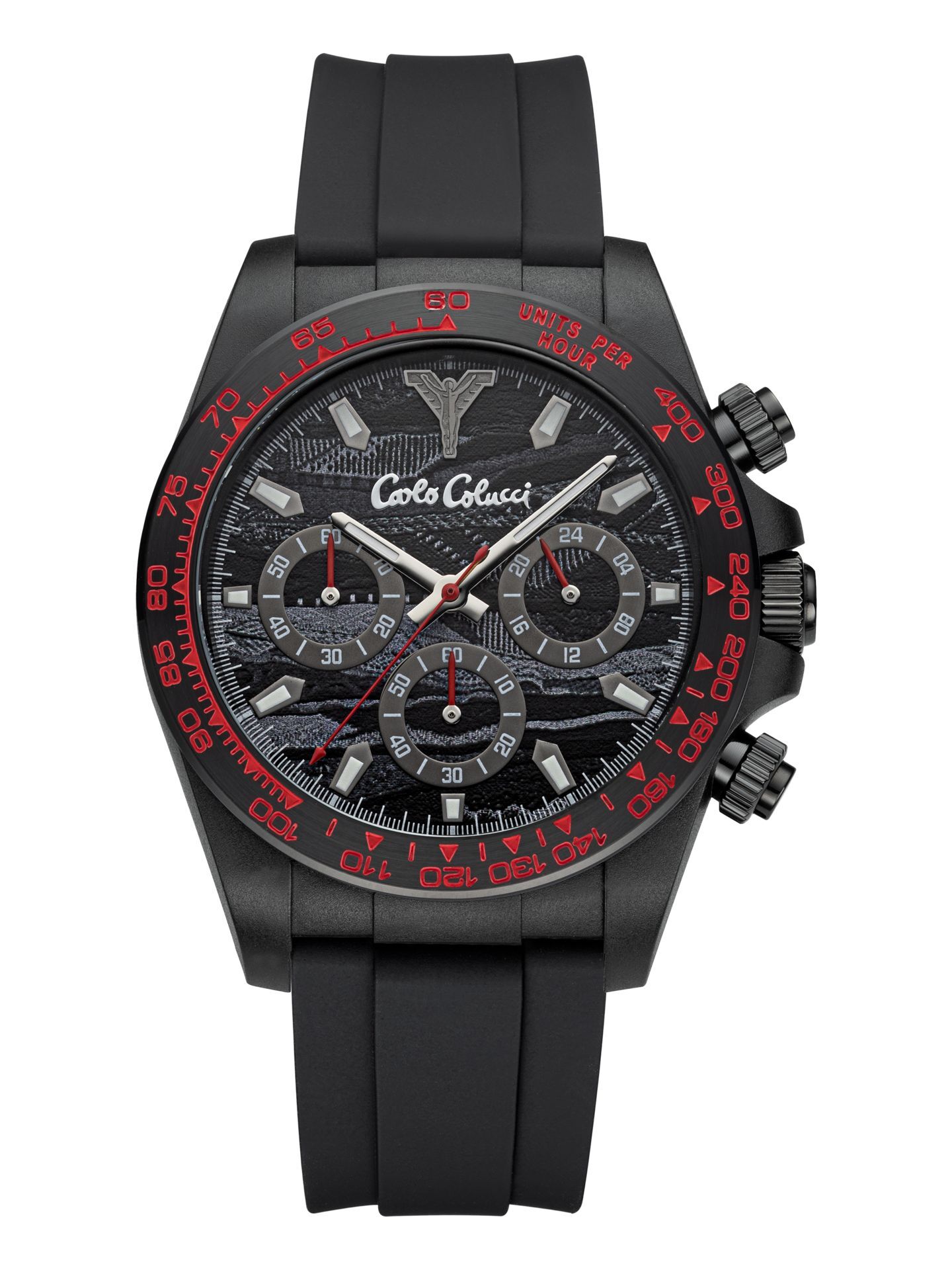  Men's watch with silicon strap
