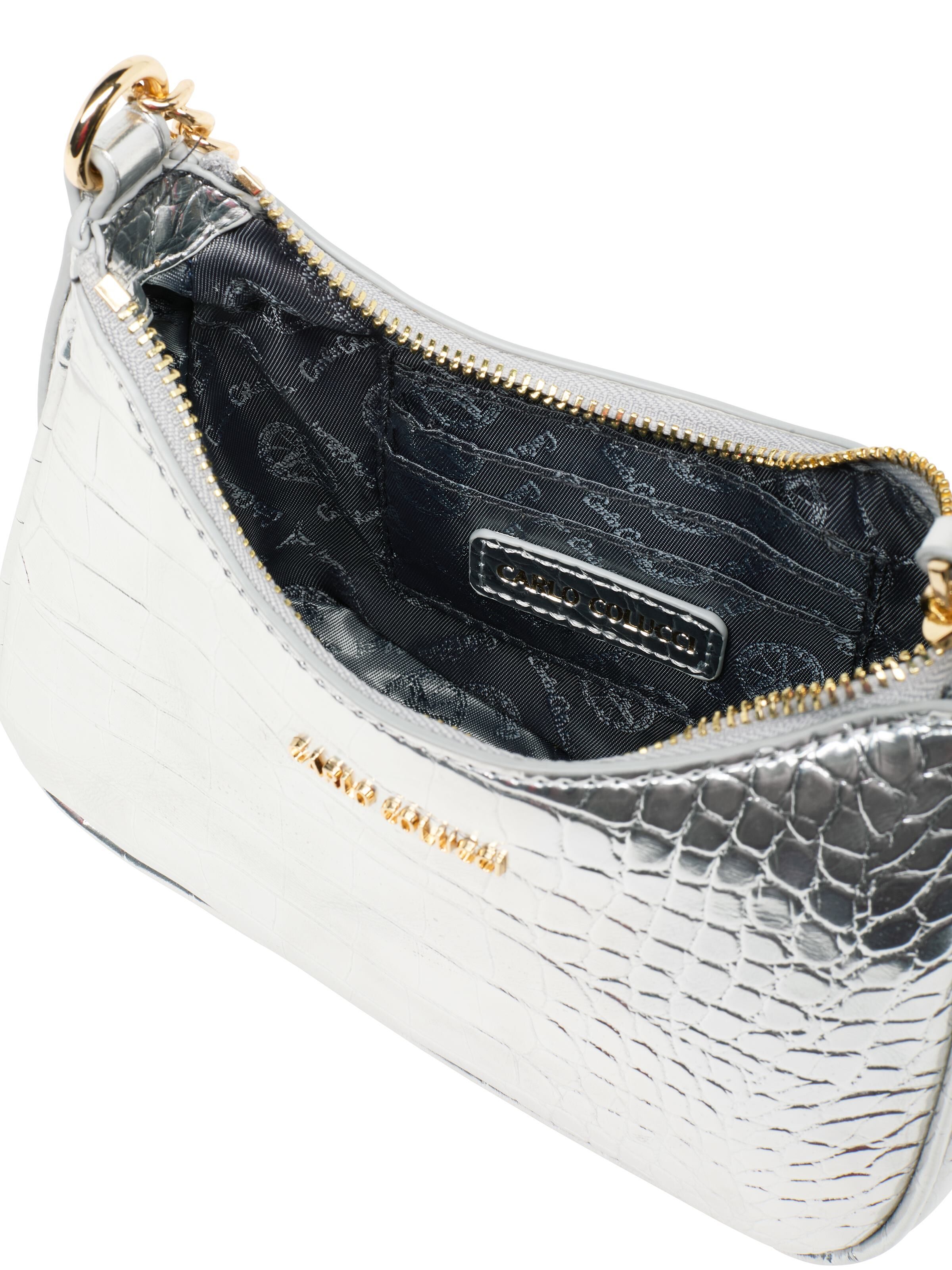 Taschen Tasche Kroko Optik GrÃ¼n Handtasche Leder Kroko Bohemian