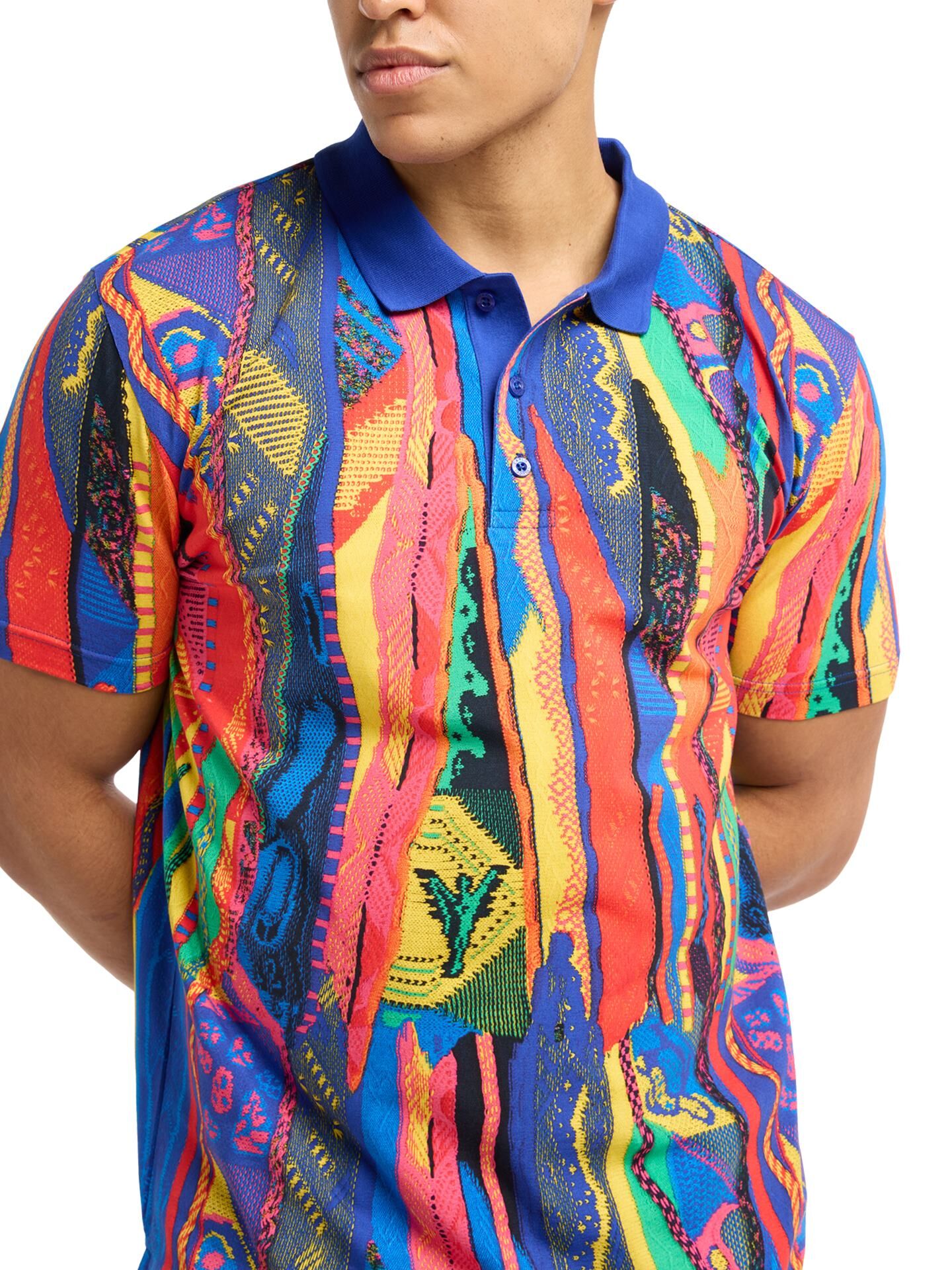 Poloshirt mit Knitprint