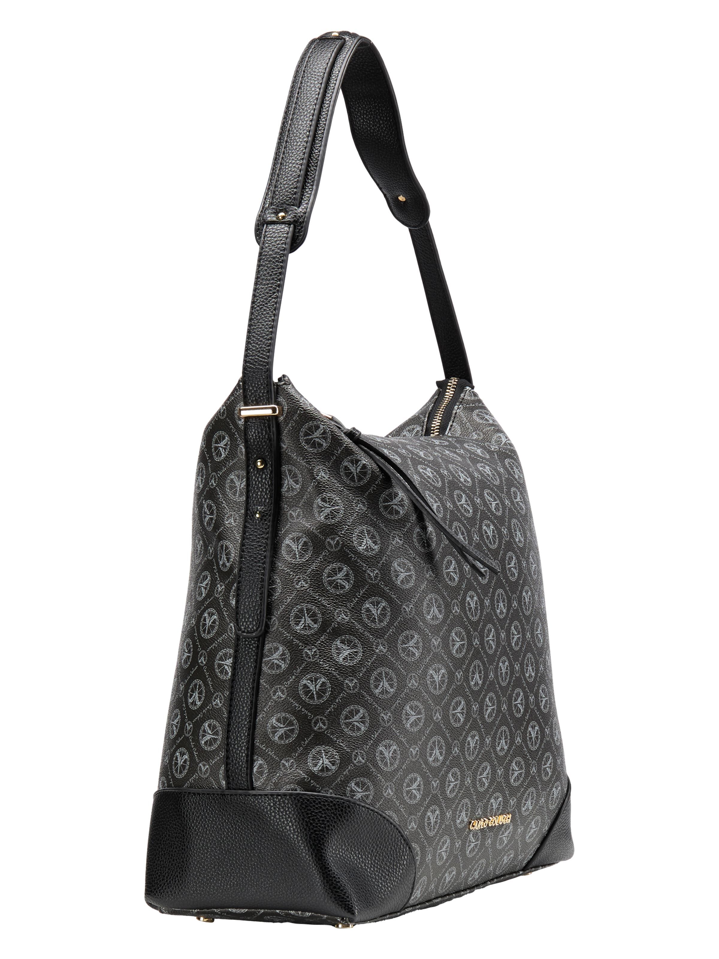  Schultertasche mit Logoprint