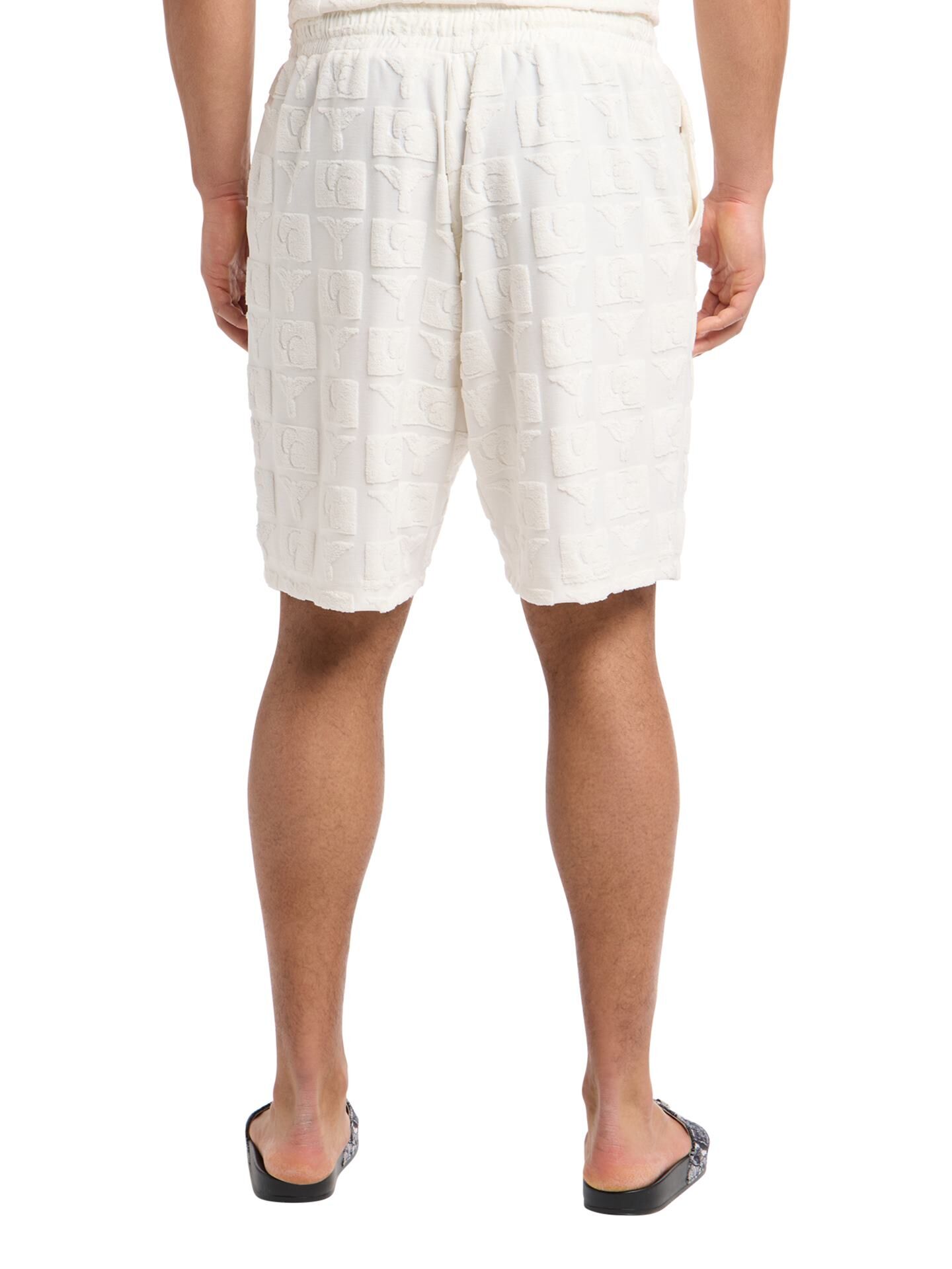 Oversize Short mit Frotteeinsätzen