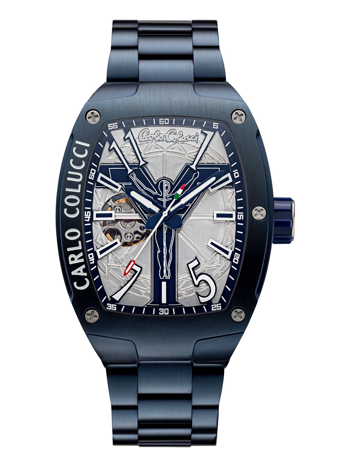  Stainless steel watch with folding clasp