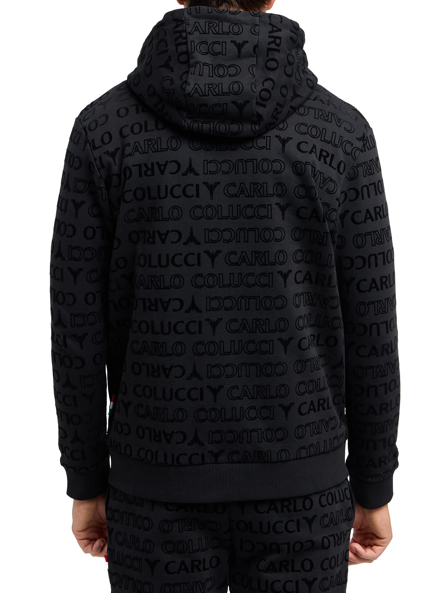 Hoodie Jacke -Monogram Flock-