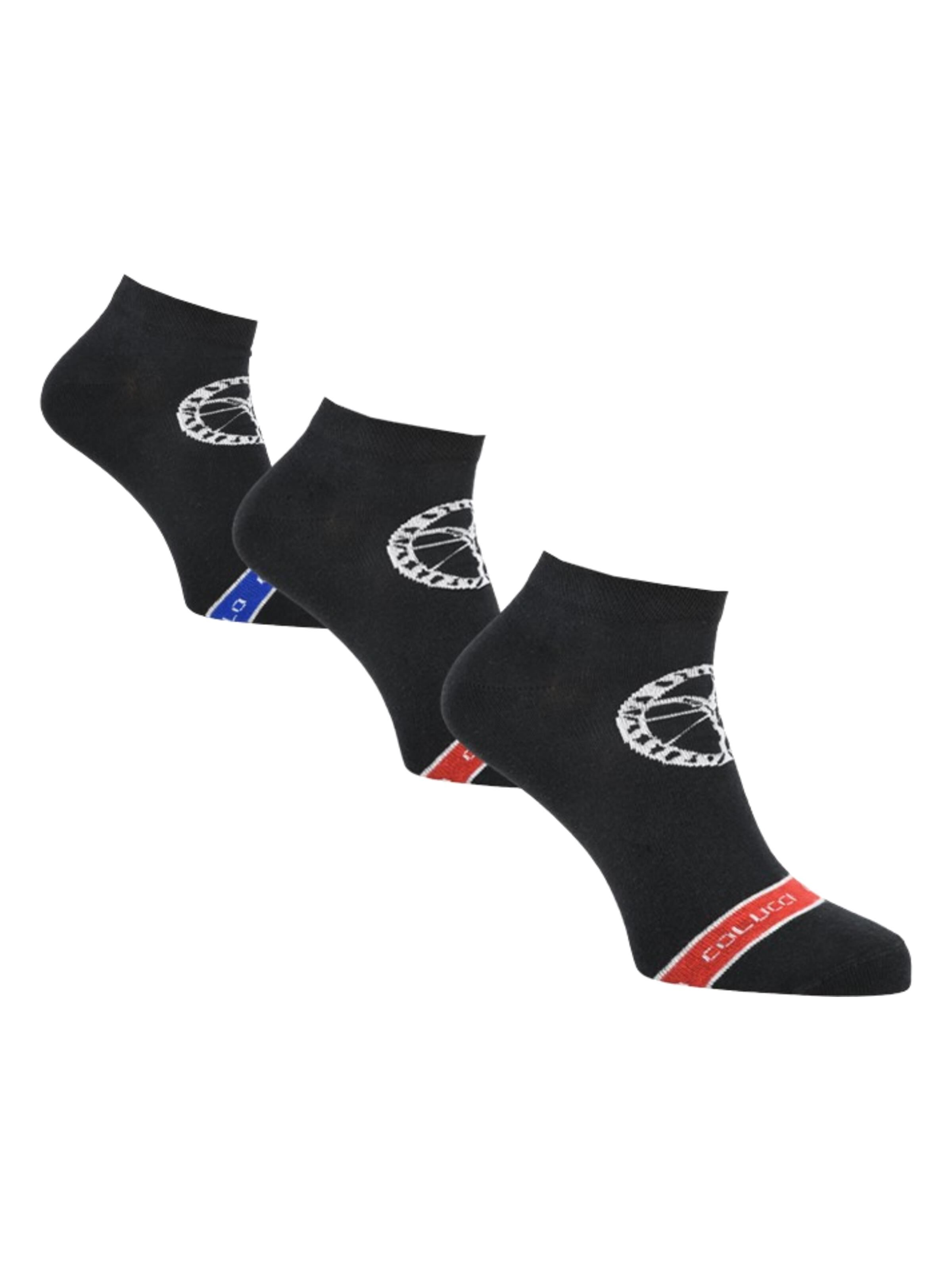 Sneaker mit Logo, 3er Pack