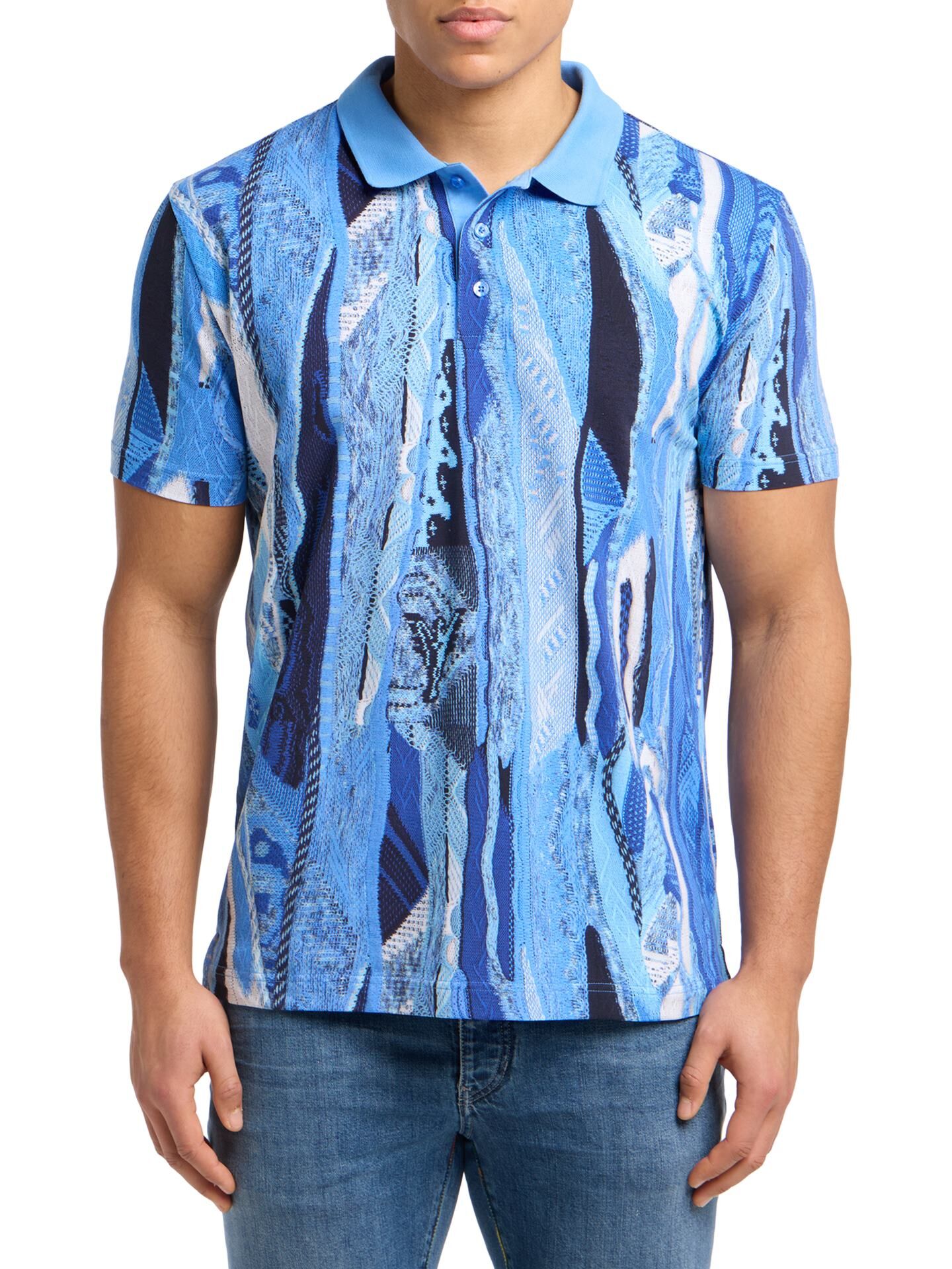  Polo shirt with knit print