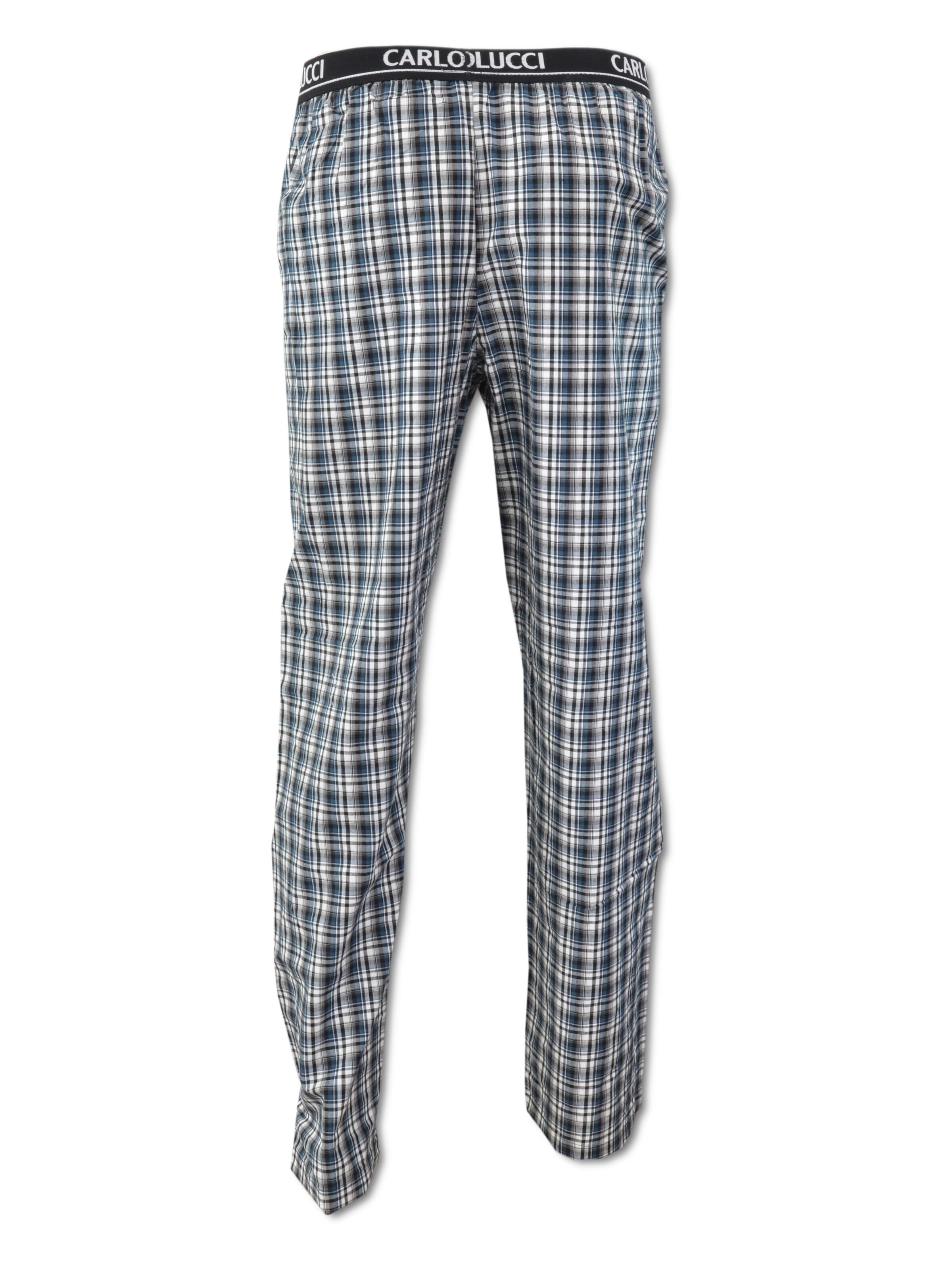  Plaid men woven pants