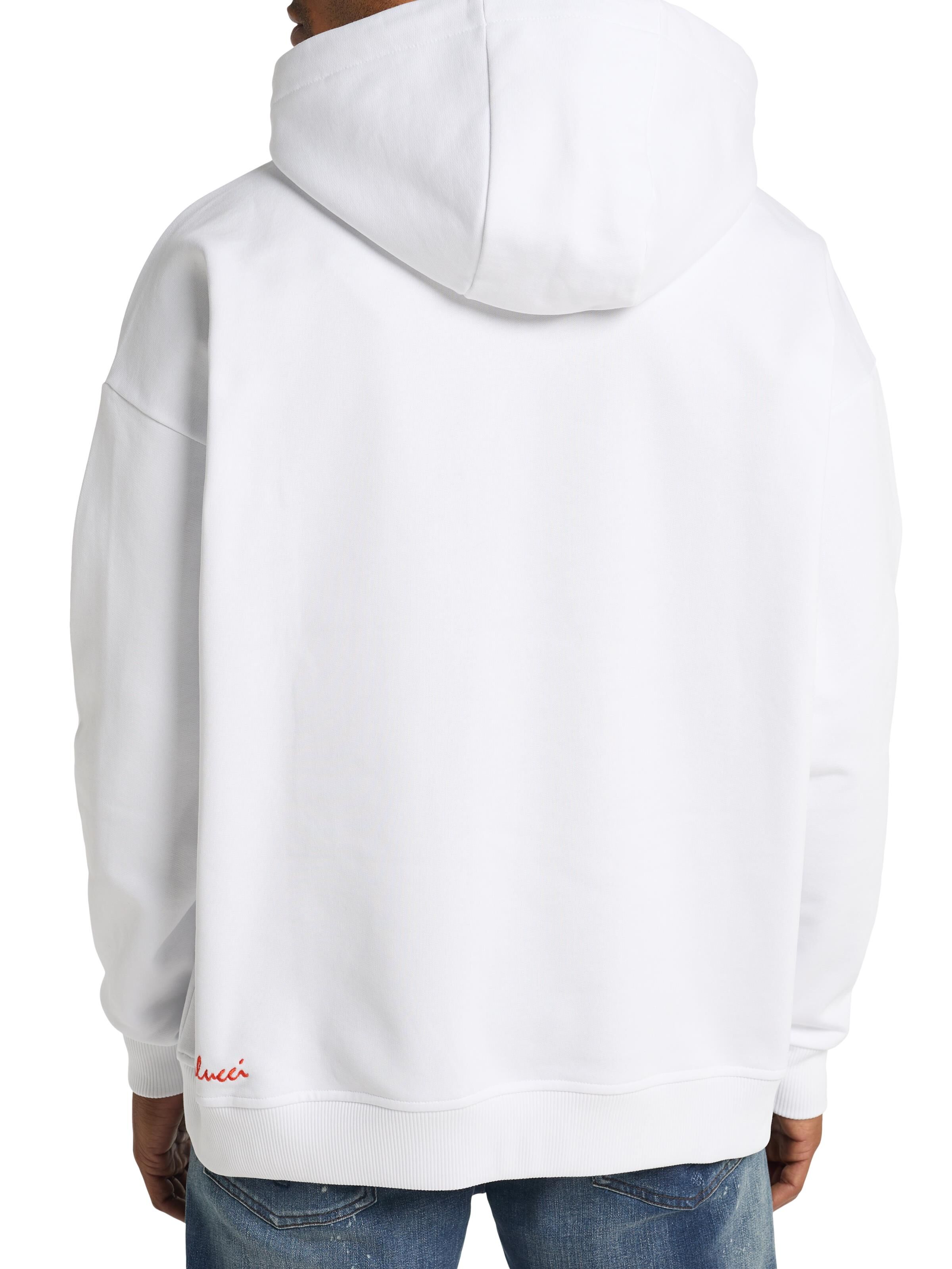  Over size hoodie with lettering