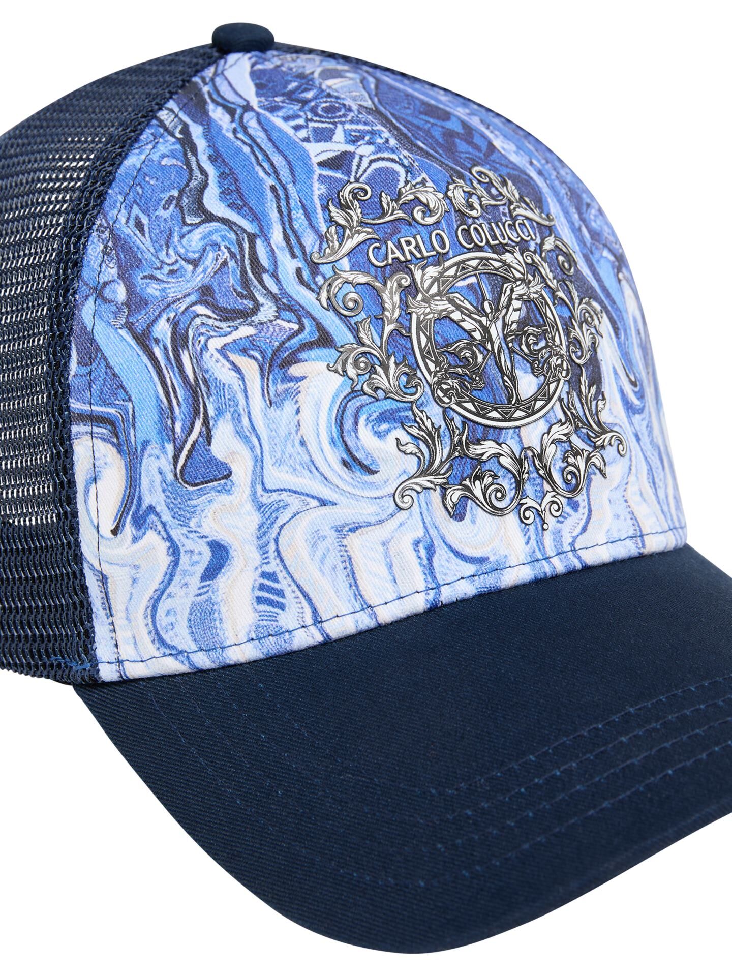 Trucker cap with allover print