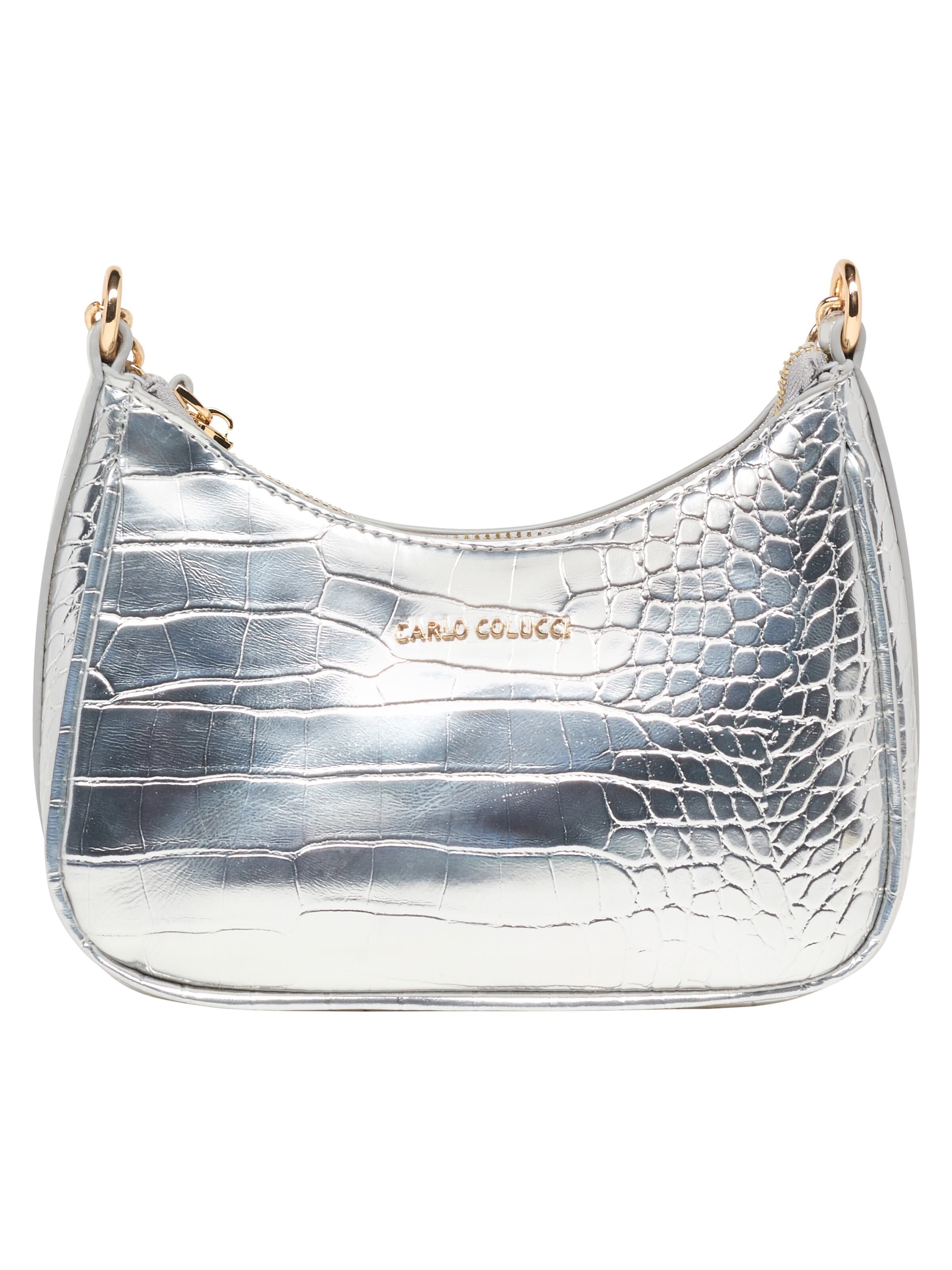 Kroko Schultertasche Tasche Kroko Schultertasche In Kroko-Optik