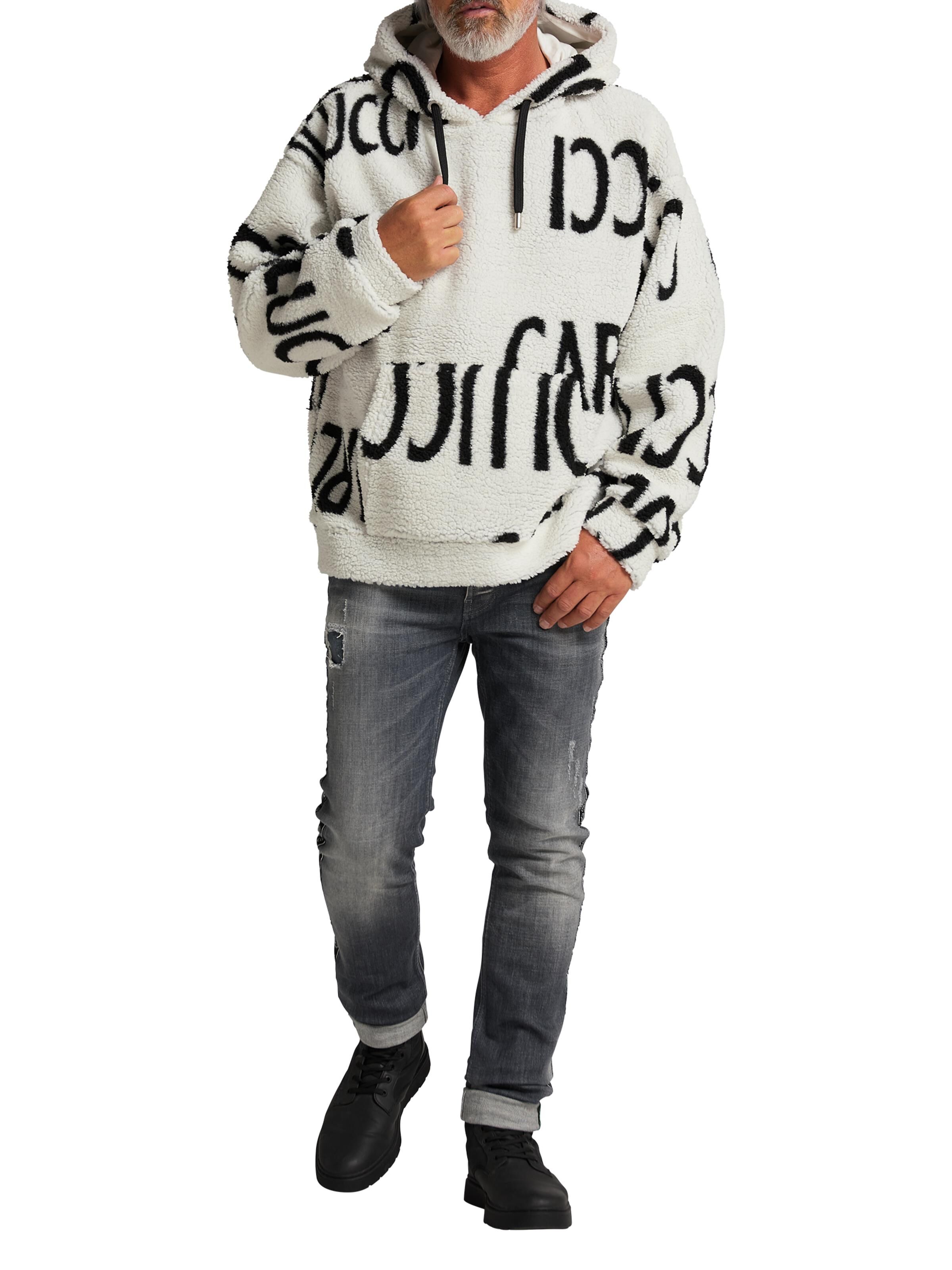 Hoodie in Teddyfell-Optik