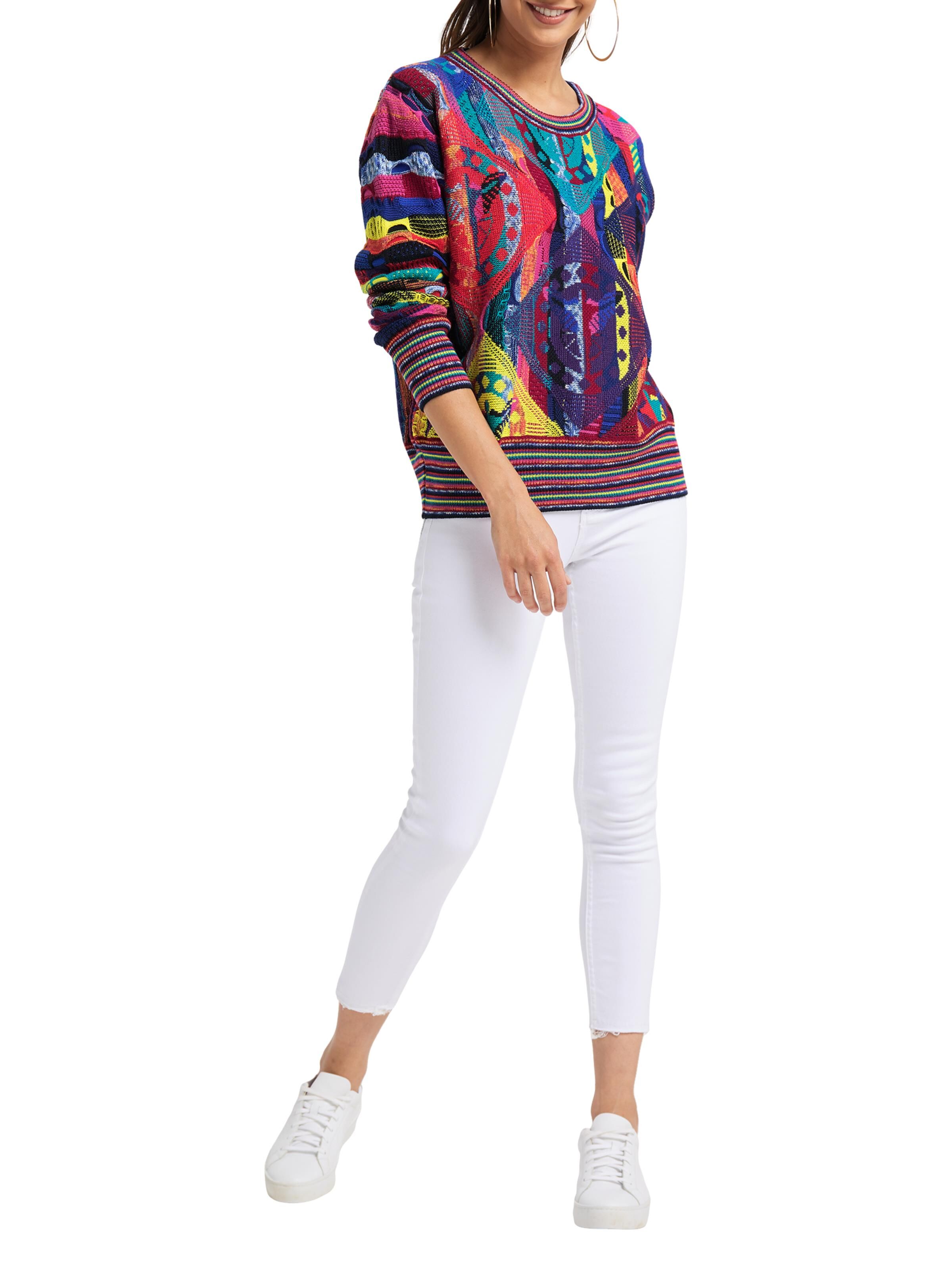 Damen Strickpullover mit Rundhalsausschnitt