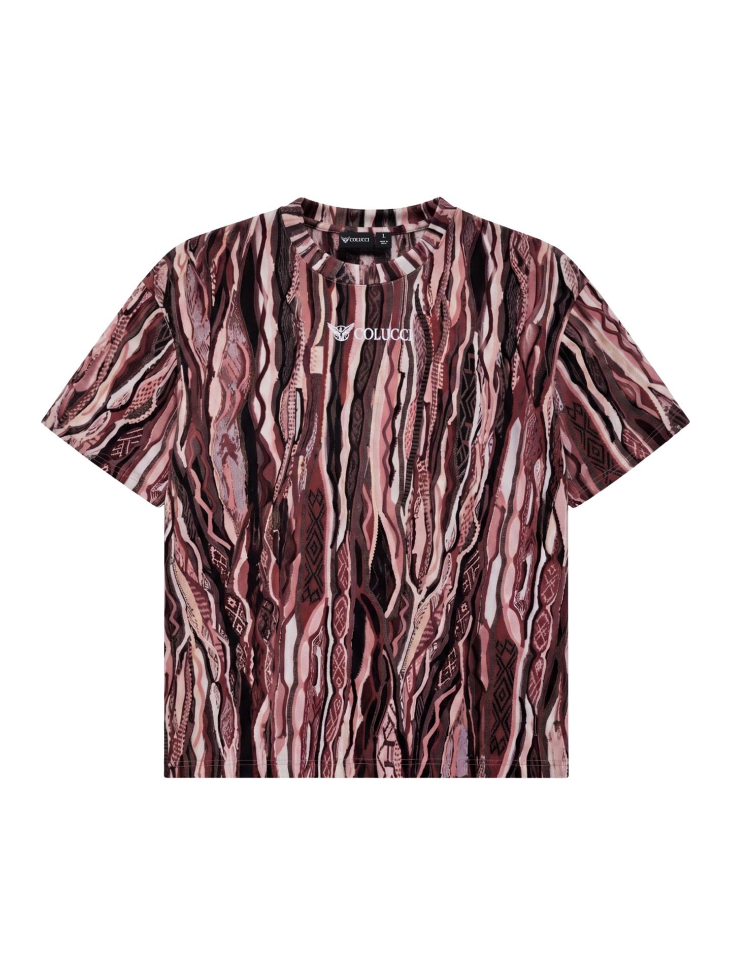 Carlo Colucci Signature T-Shirt - M Schwarz / Mehrfarbig