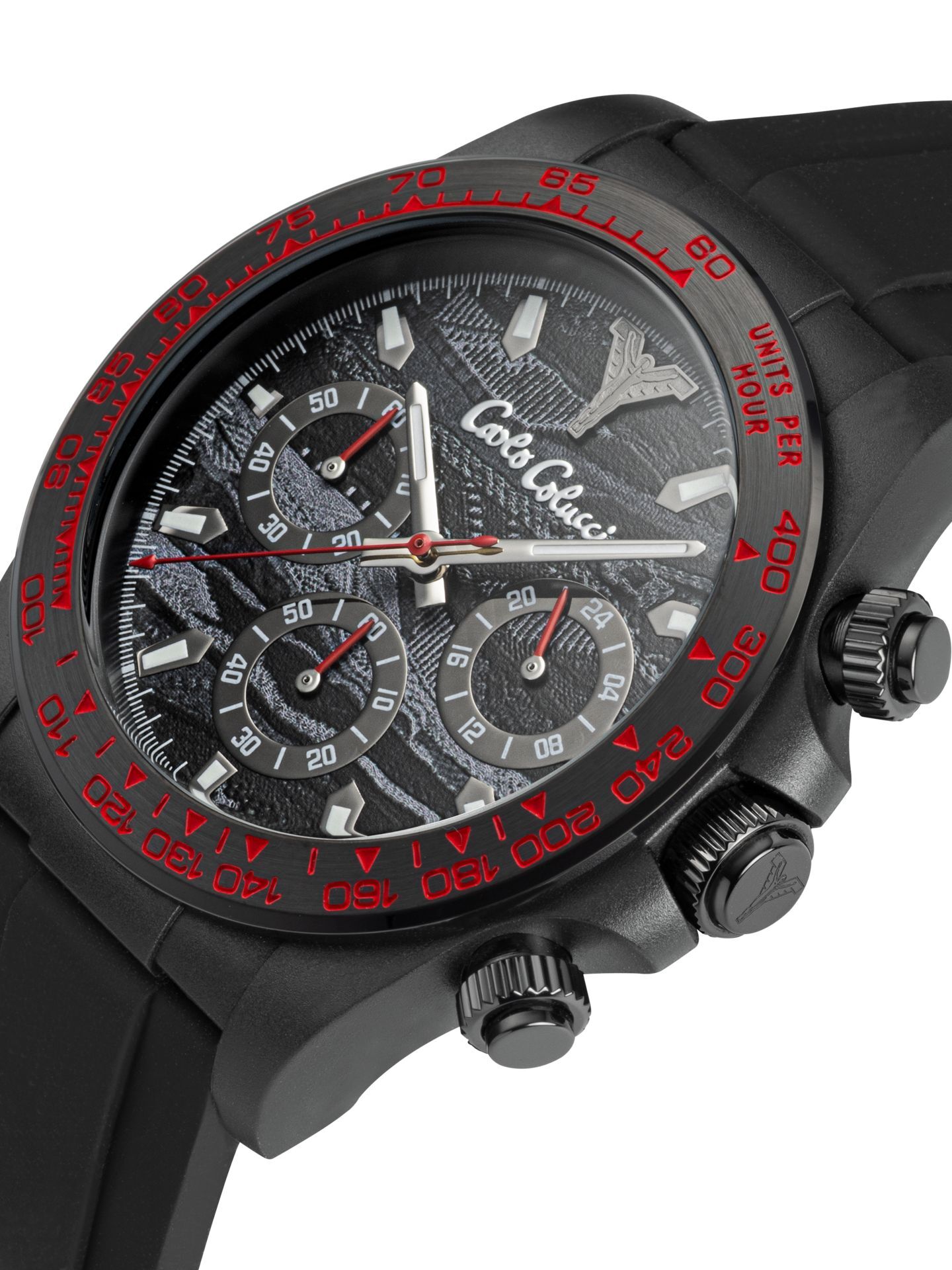  Men's watch with silicon strap