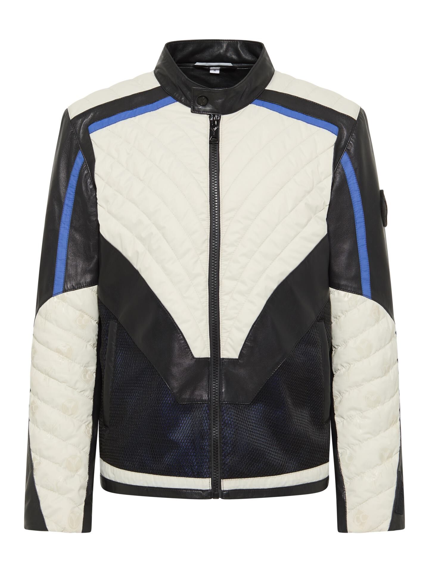 Biker jacket with unique badge