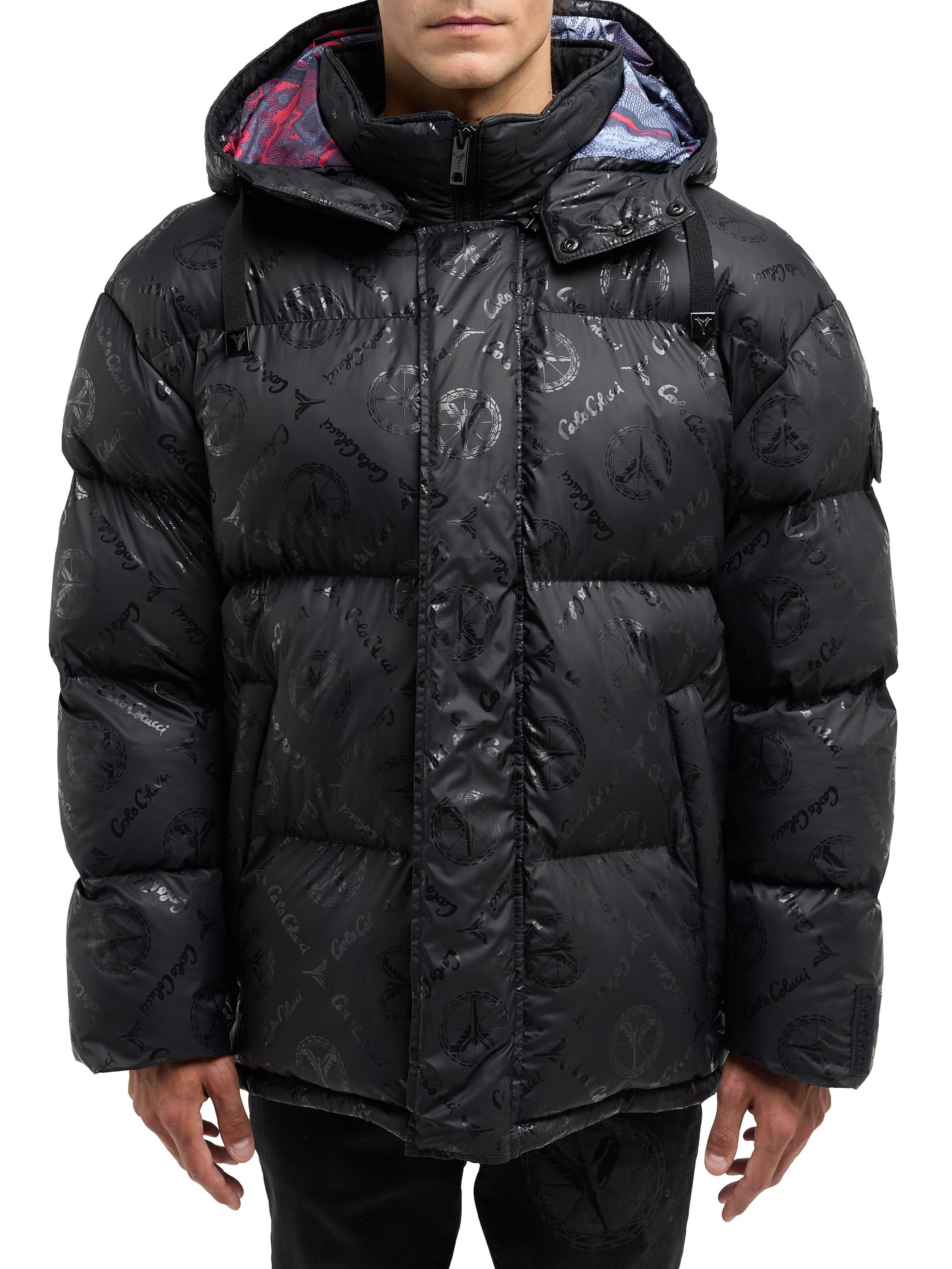 Wattierte Oversize Jacke mit Unique Badge