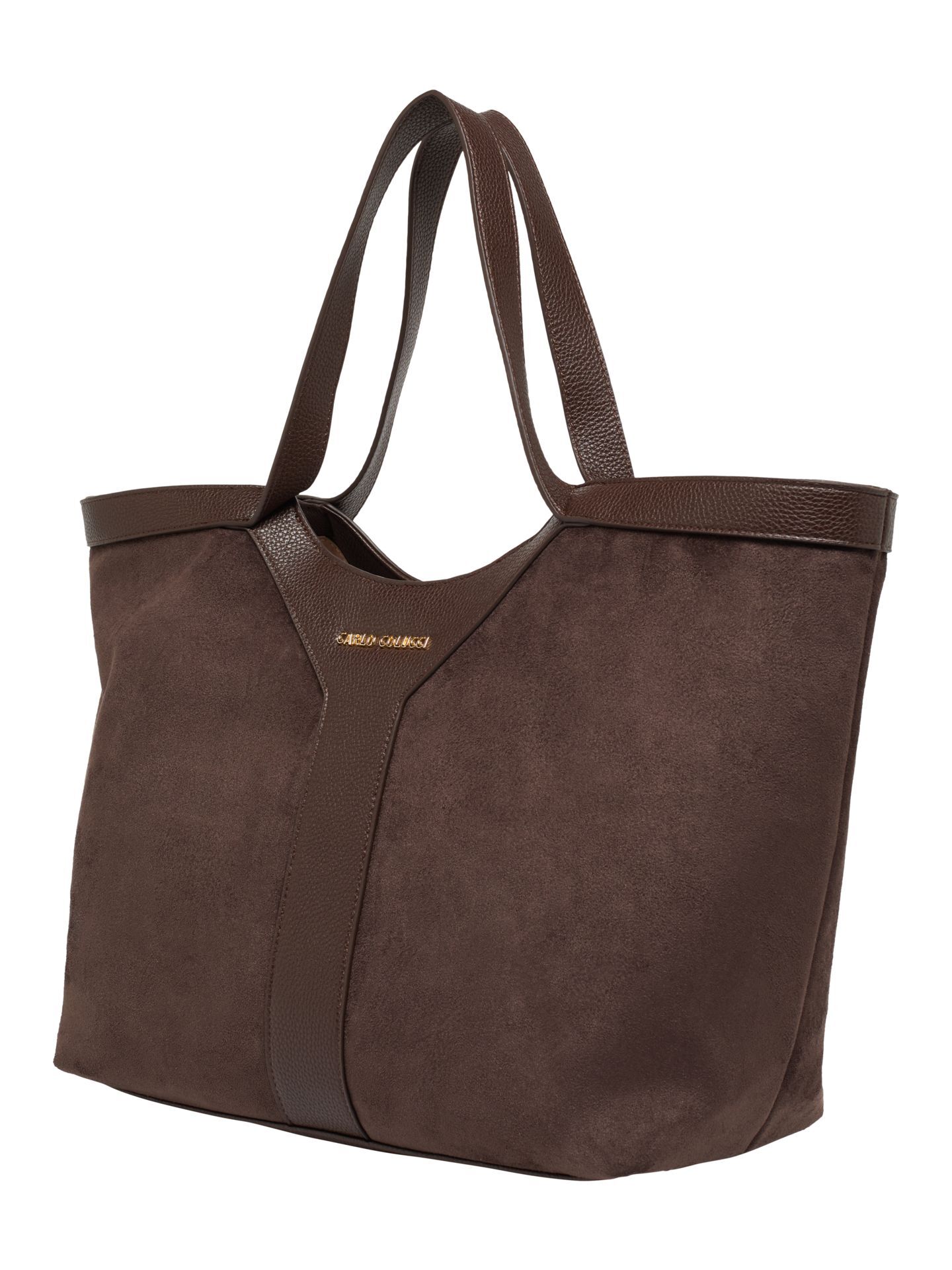  Damen Wildleder Optik Tote Bag