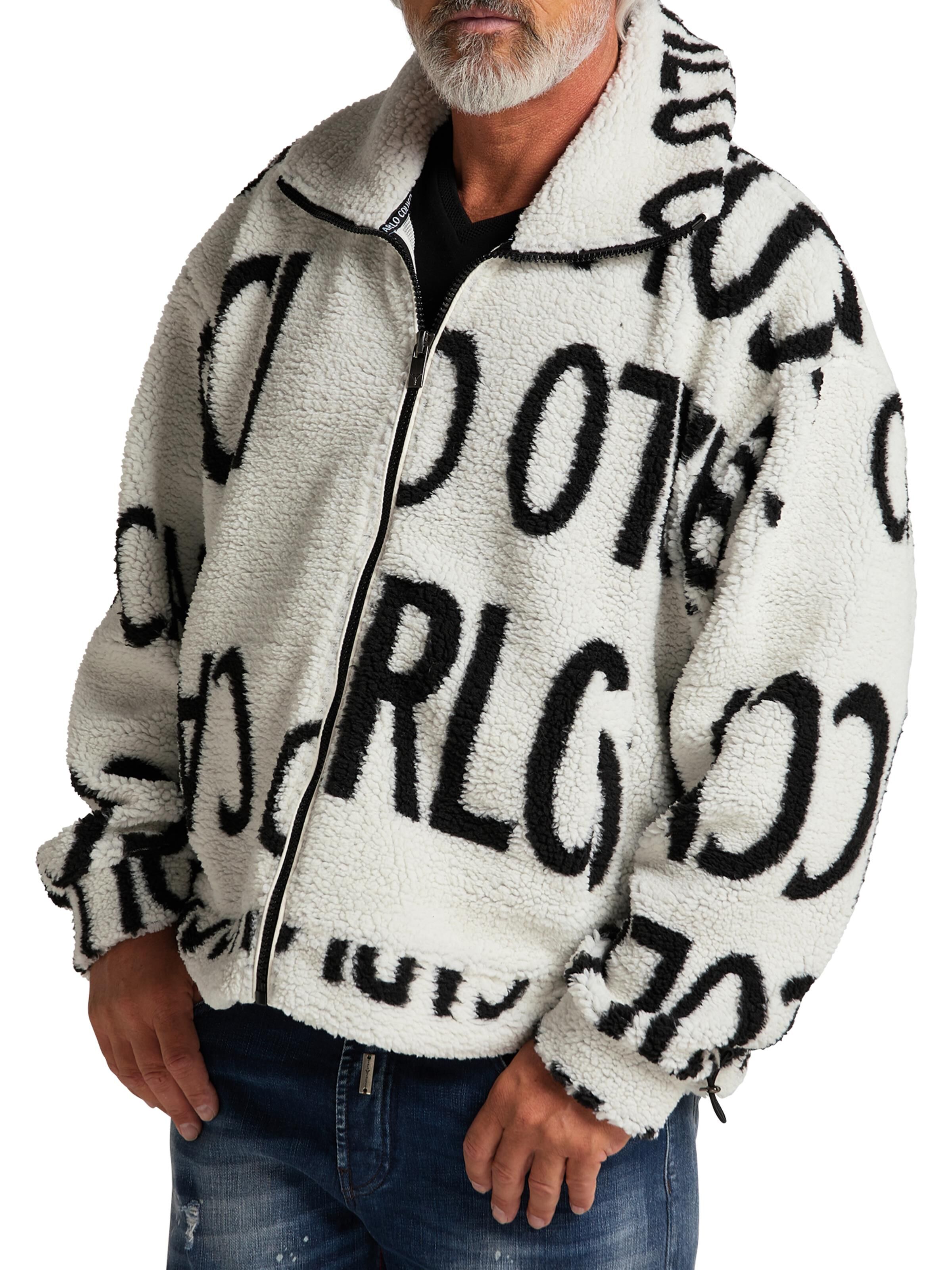 Sweatjacke in Teddyfell-Optik