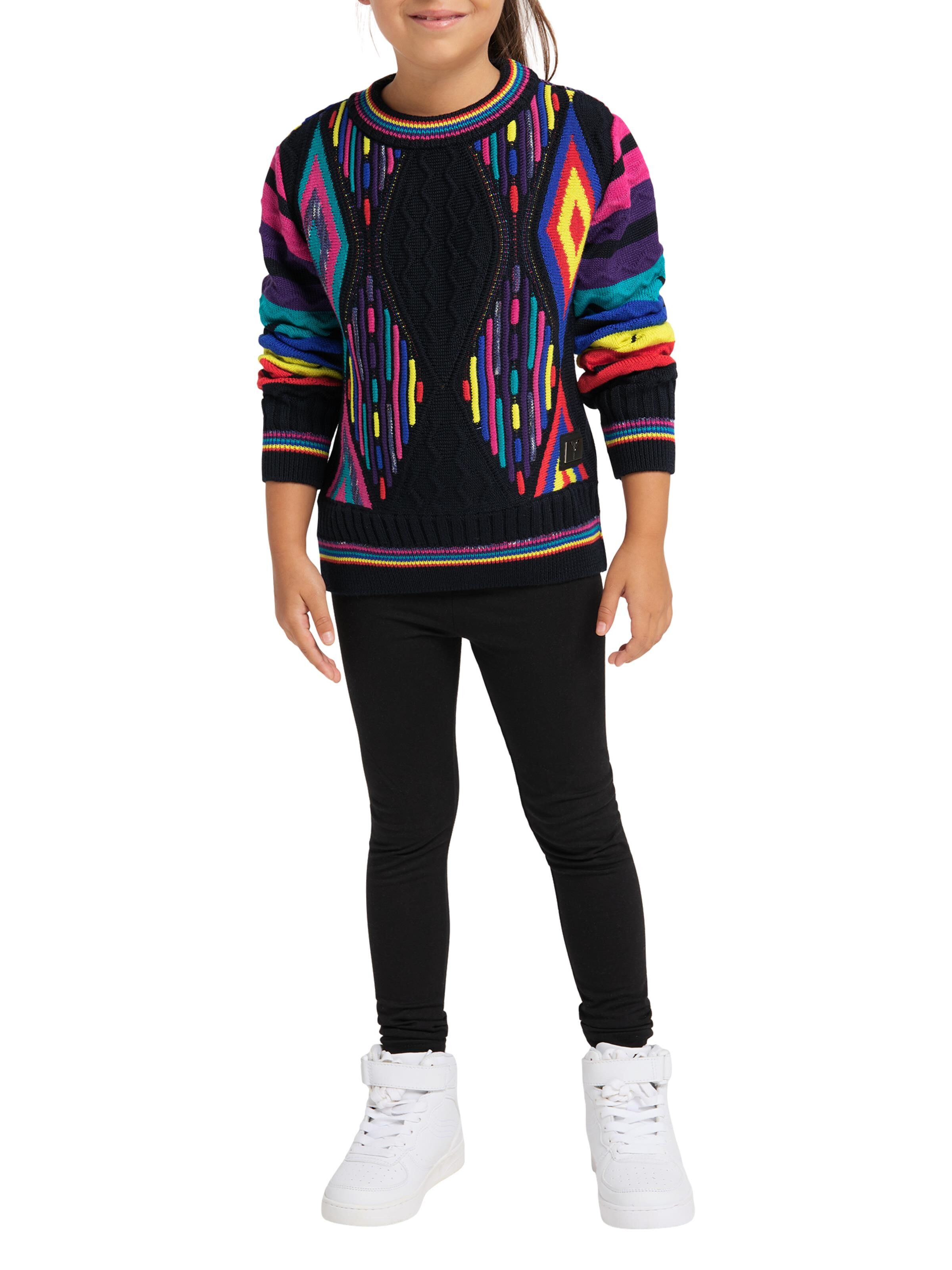 Kinder Jacquard Strickpullover