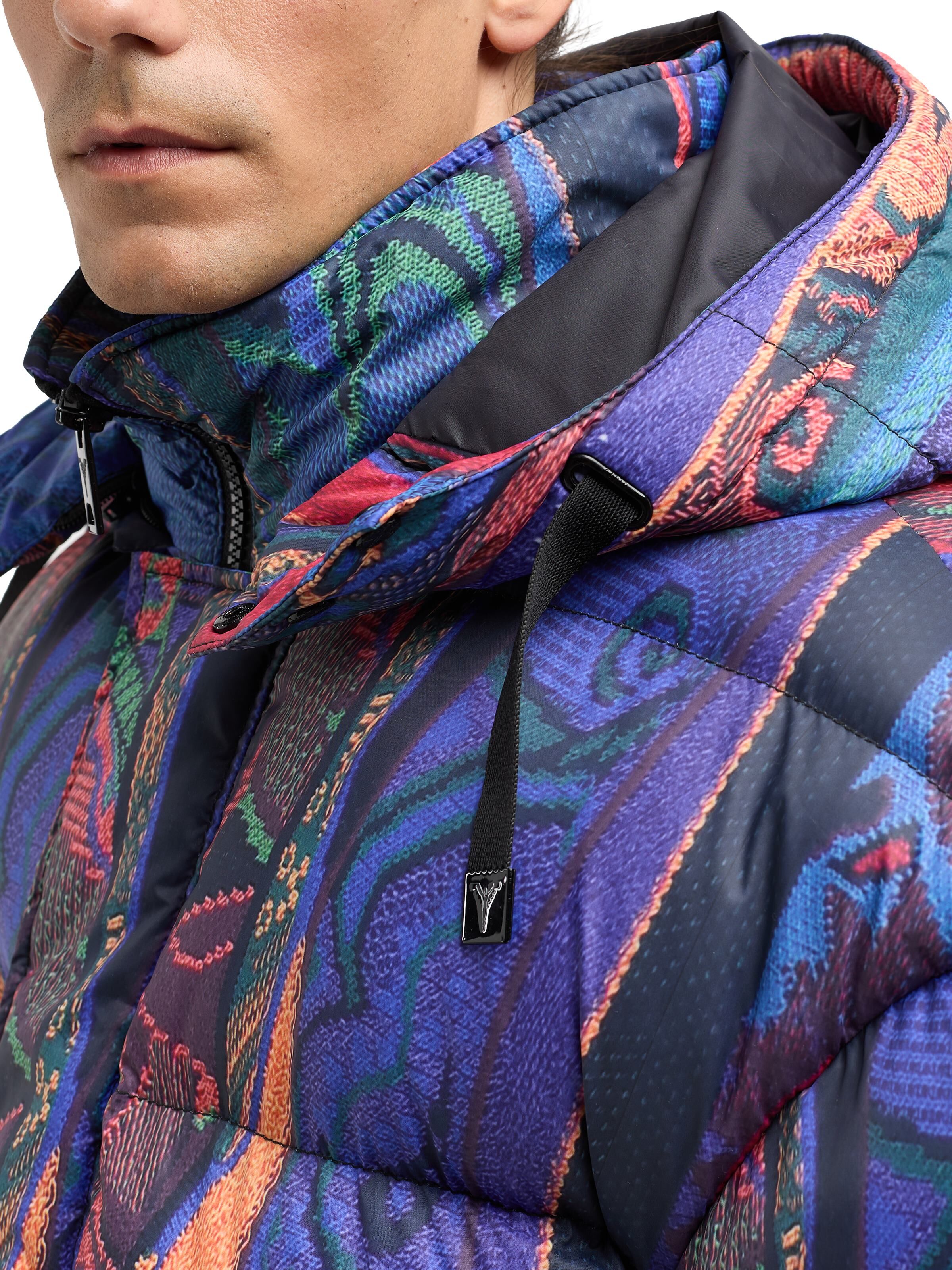 Wattierte Oversize Jacke mit Unique Badge