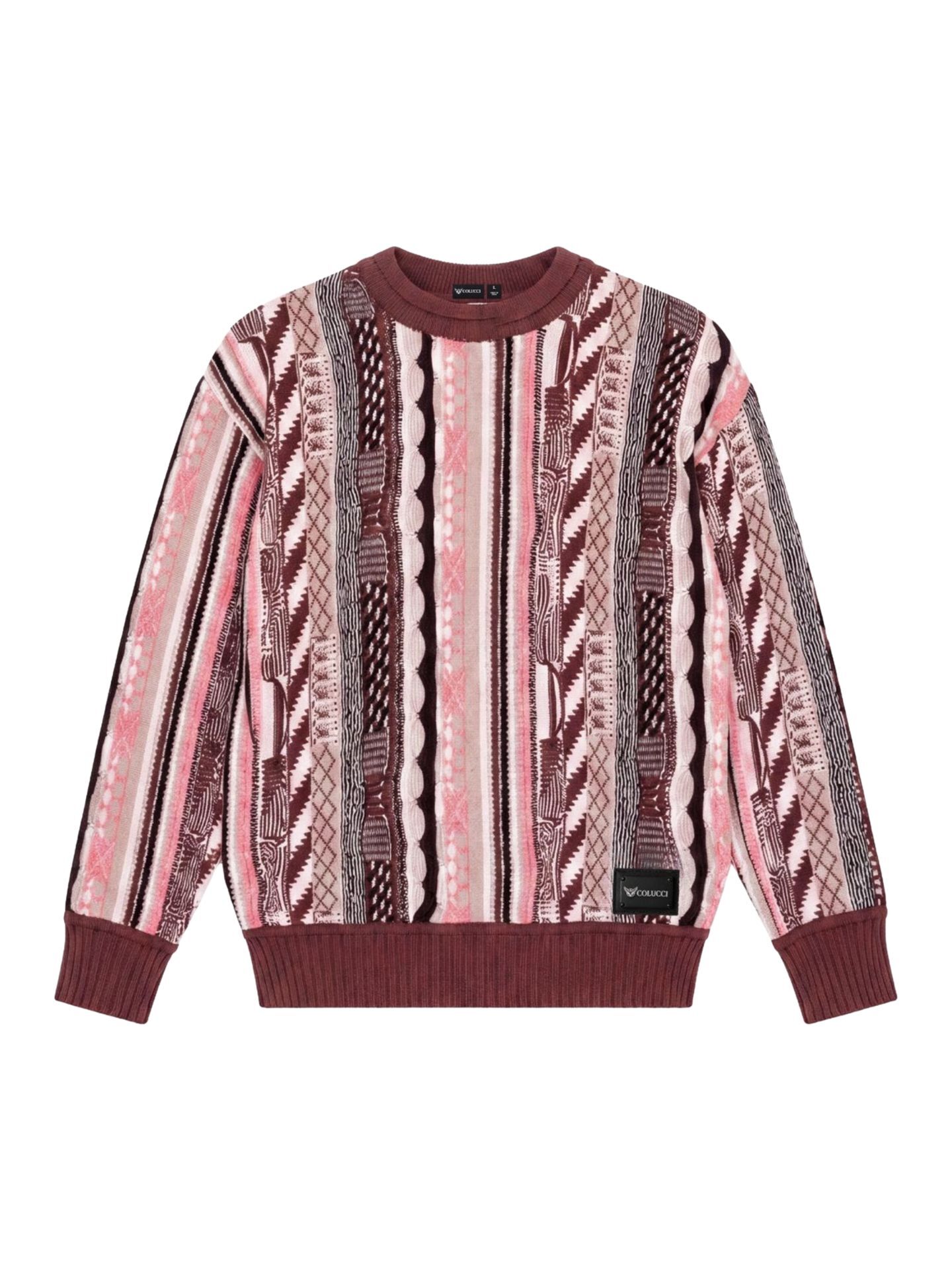 Carlo Colucci Strickpullover - L Rosa