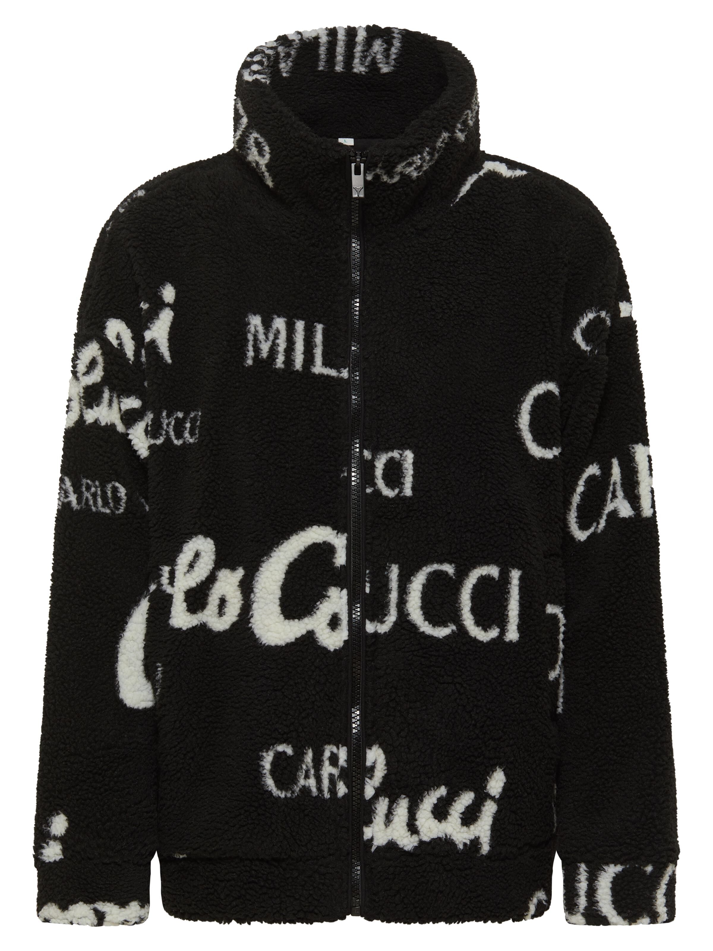Jacquard teddy-fleece jacket