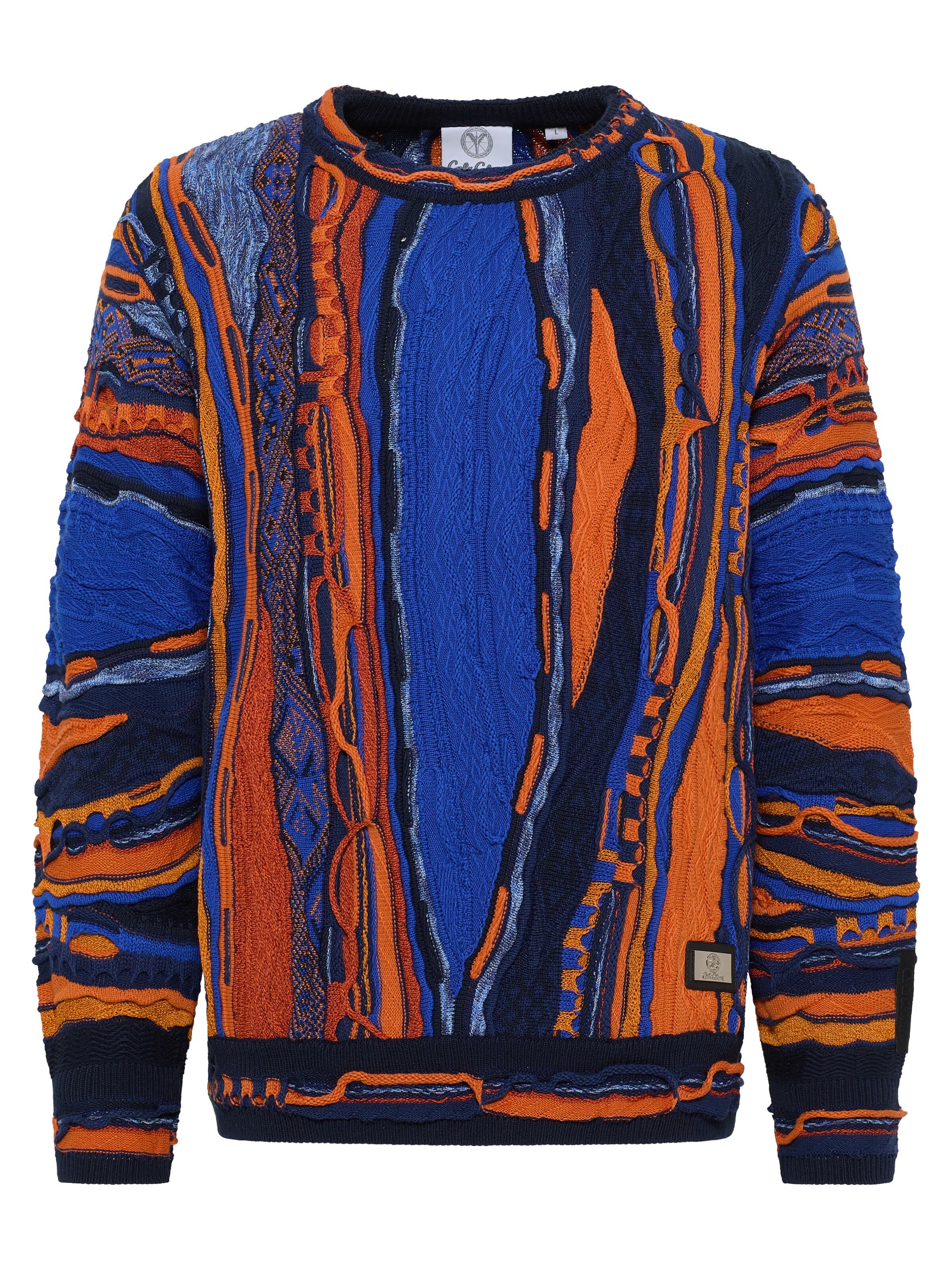 Carlo Colucci Oversize Pullover - XXL Navy Navy